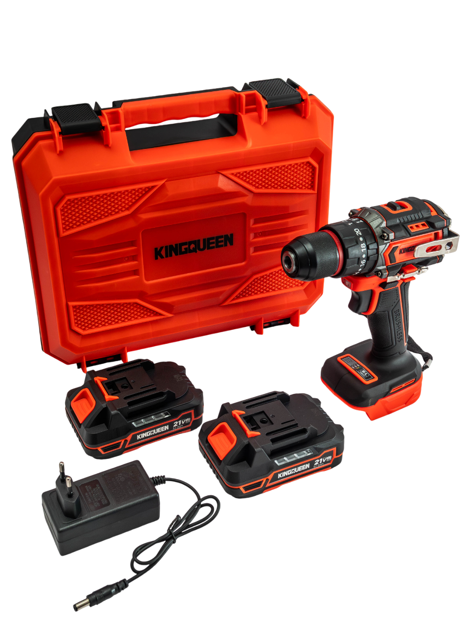 Изображение товара Дрель-шуруповерт KINGQUEEN KQ-903D 21В +2 АКБ, бесщеточная Изображение товара Дрель-шуруповерт KINGQUEEN KQ-903D 21В +2 АКБ, бесщеточная