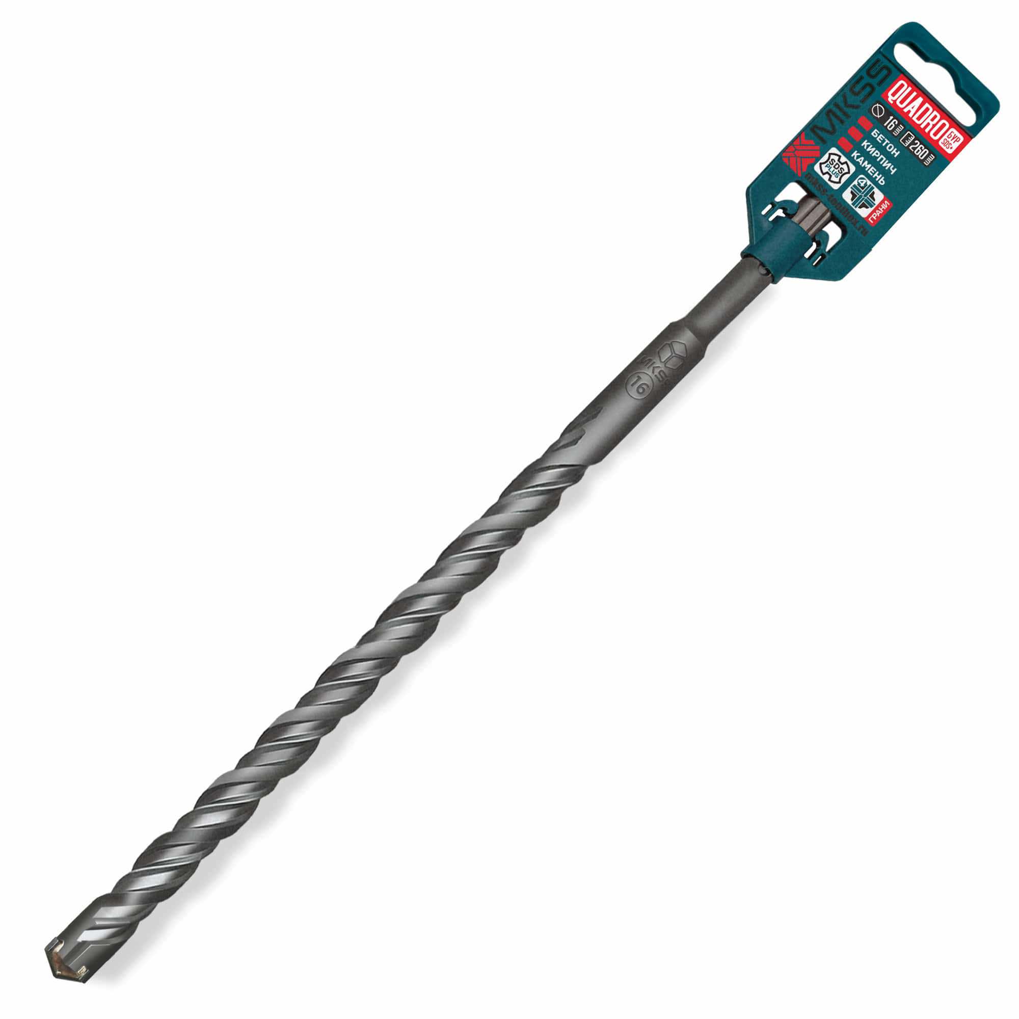 Изображение товара Бур по бетону MKSS TOOLBOX QS16260 16 мм, SDS Plus, 260 мм