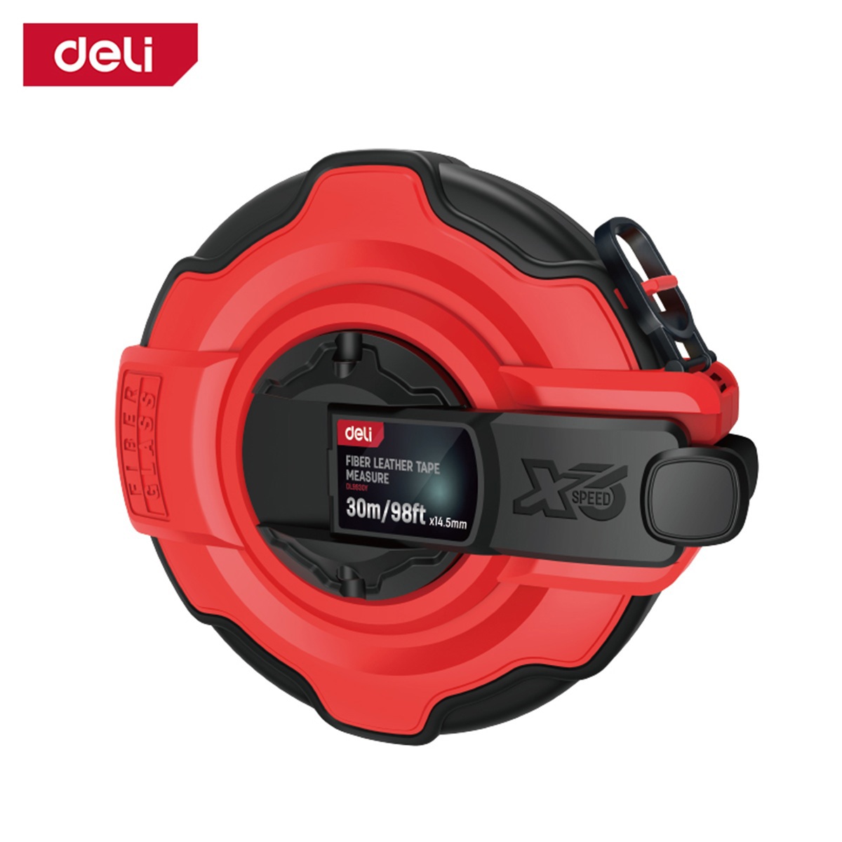 Изображение товара Рулетка геодезическая Deli DL9930Y двухсторонняя 30 м x 14.5 мм