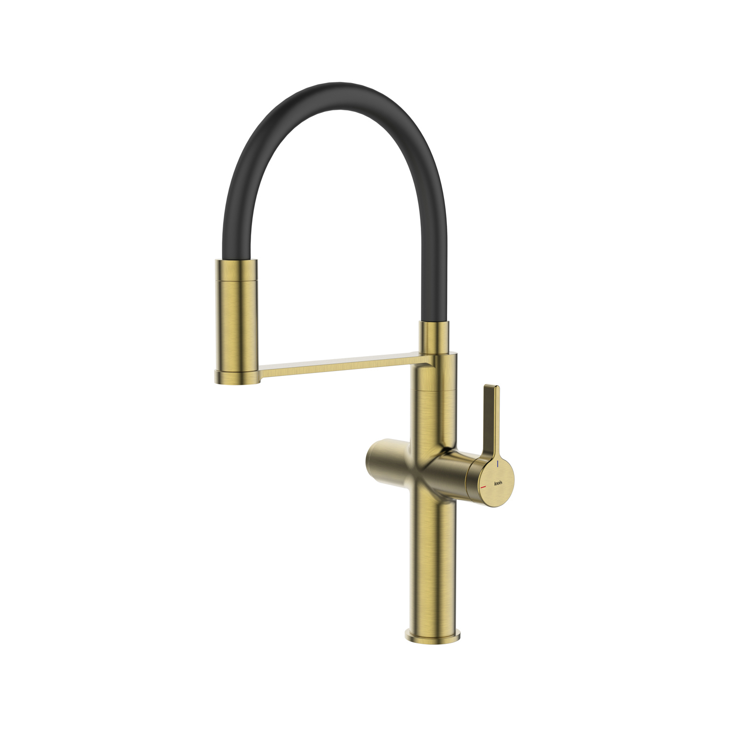 Изображение товара Смеситель для кухни IDDIS Ikon гибкий излив 23.5 см золото