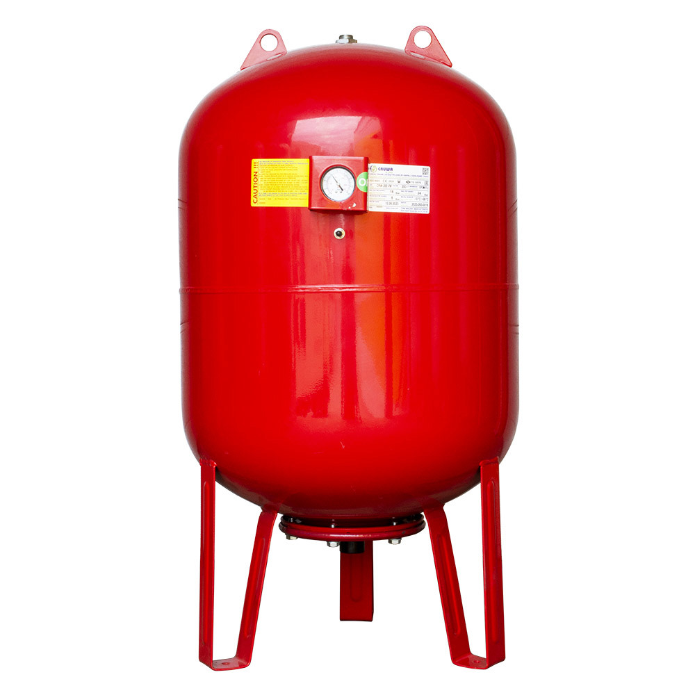 Изображение товара Расширительный бак для отопления CRUWA 200 л CRW 200 VM 16 RED вертикальный 1 червонай
