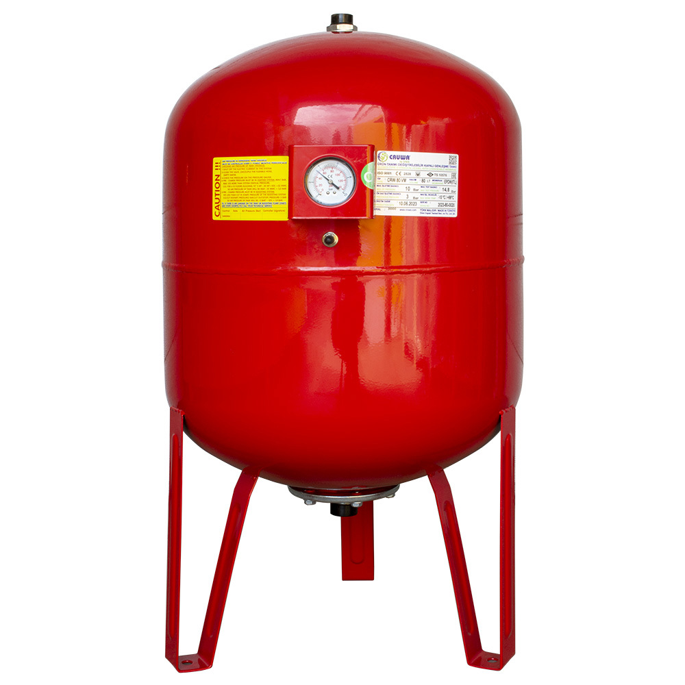 Изображение товара Расширительный бак CRUWA CRW 80 VM RED 80 л вертикальный металлический с мембраной