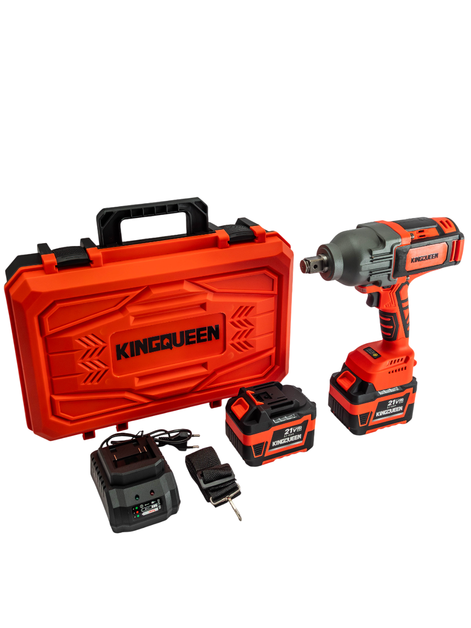 Изображение товара Гайковерт аккумуляторный бесщеточный Kingqueen KQ-289, 21 В Li-Ion 2x6 Ач, 2200 Нм