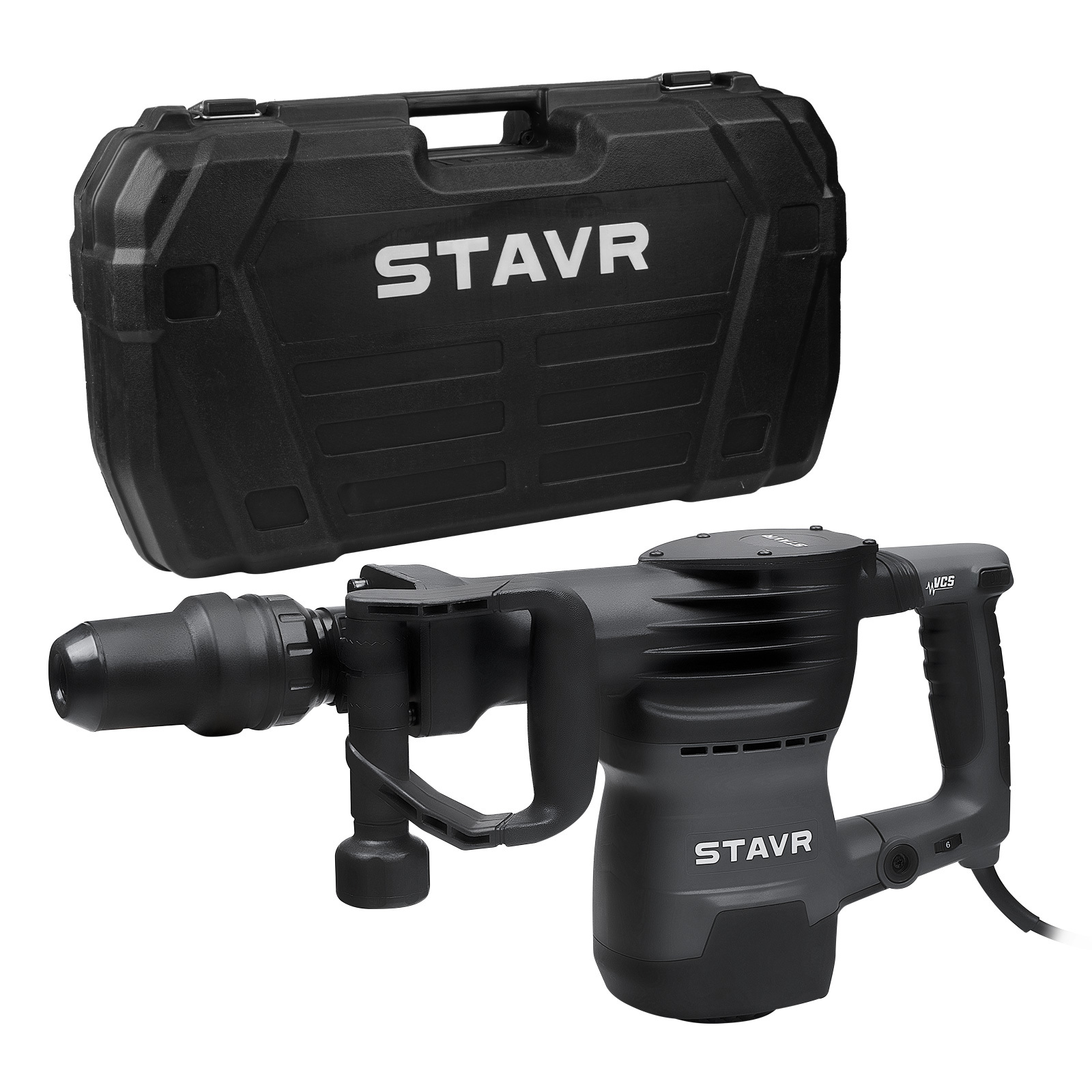 Изображение товара Отбойный молоток сетевой STAVR SDH 1600, 1600 Вт, 16.8 Дж