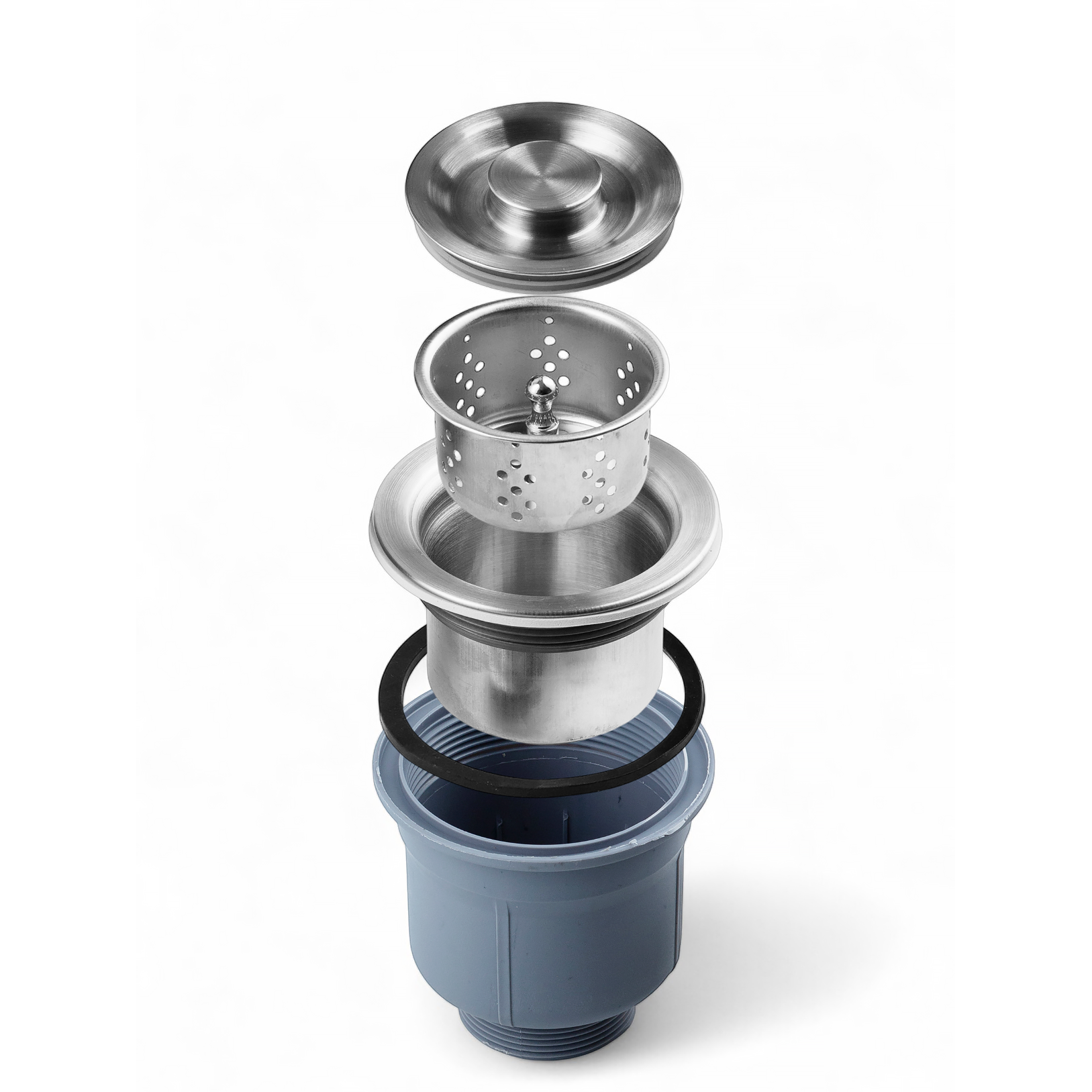 Изображение товара Донный клапан Oute TP74 11 см клик-клак сатиновый для раковины