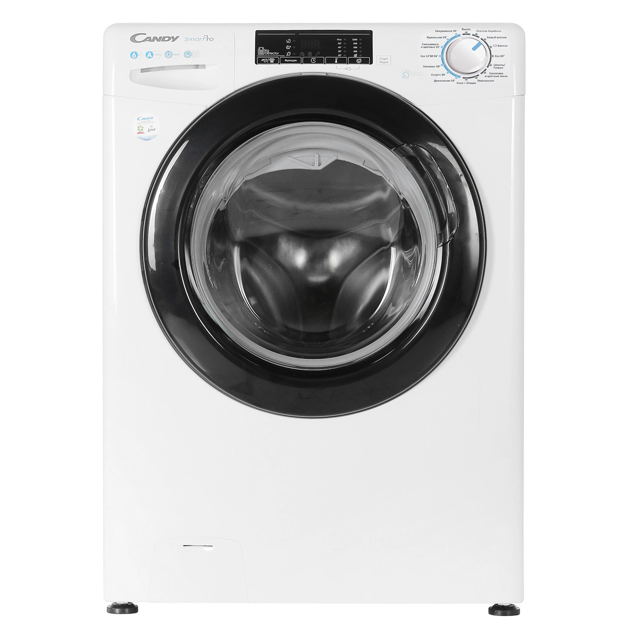 Изображение товара Стиральная машина Candy Cso34106tb1/2-07 60x85x34см 6 кг цвет белый Изображение товара Стиральная машина Candy Cso34106tb1/2-07 60x85x34см 6 кг цвет белый