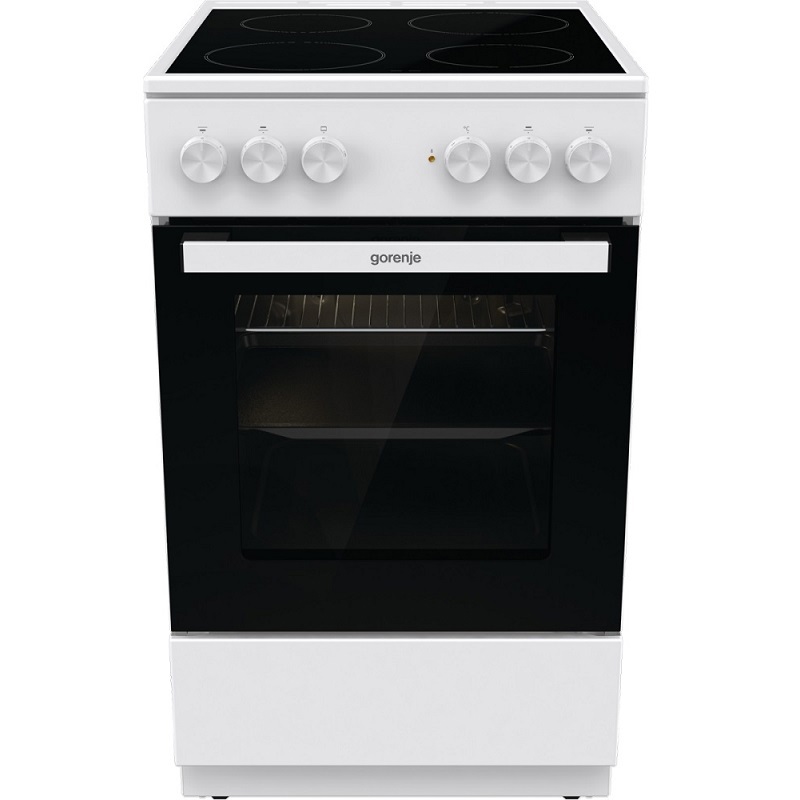 Изображение товара Электрическая плита с духовкой Gorenje GEC5A12WG-B 50x85x59.4 см цвет белый Изображение товара Электрическая плита с духовкой Gorenje GEC5A12WG-B 50x85x59.4 см цвет белый