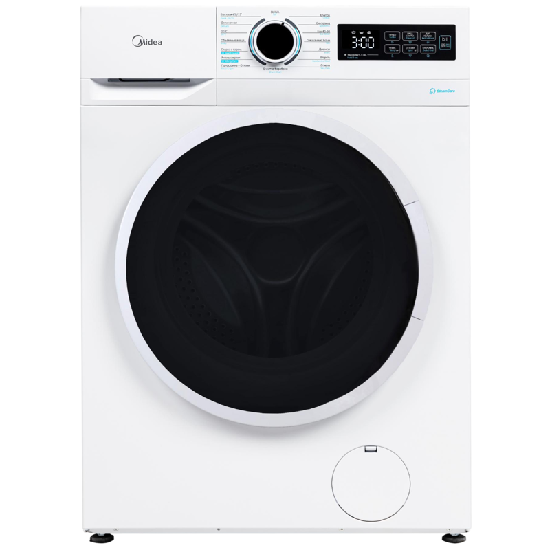 Изображение товара Стиральная машина MIDEA MF01610US40/W 6 кг белая узкая фронтальная