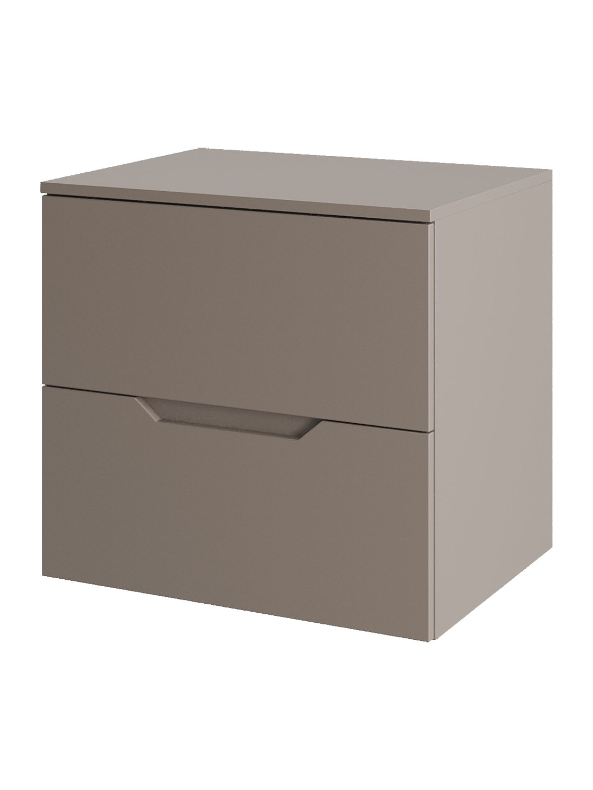 Изображение товара Тумба для ванной Topline FLIPTUS60L подвесная 60 столешница МДФ цвет матовый латте