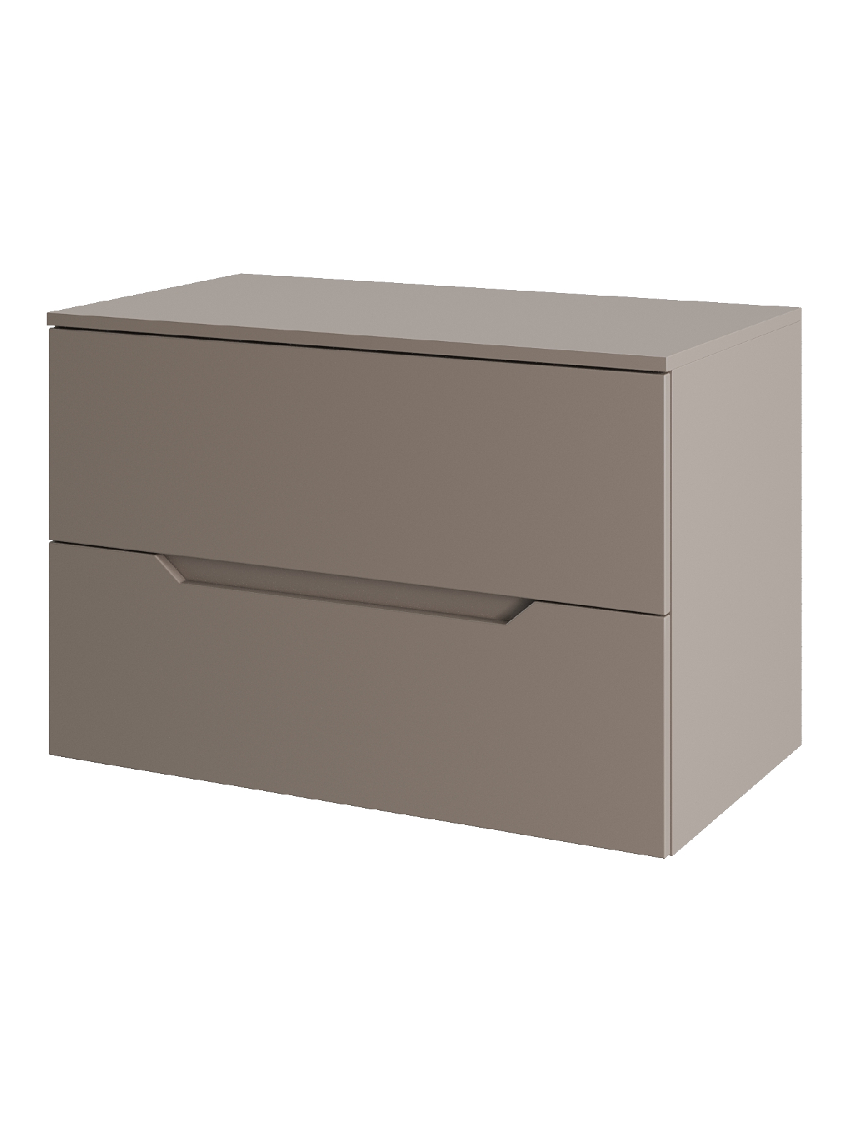 Изображение товара Тумба под раковину Topline FLIPTUS80L 80.2 см бежевый МДФ ПВХ подвесная