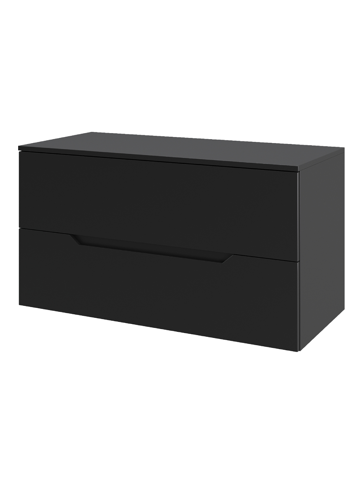 Изображение товара Тумба под раковину подвесная Topline FLIPTUS100B 100см цвет черный