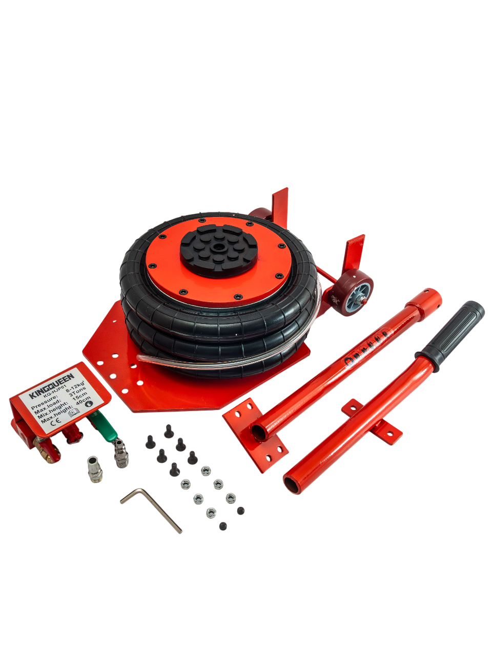 Изображение товара Домкрат подкатной пневматический Kingqueen KQ-HJP01 до 3 т, 150-400 мм