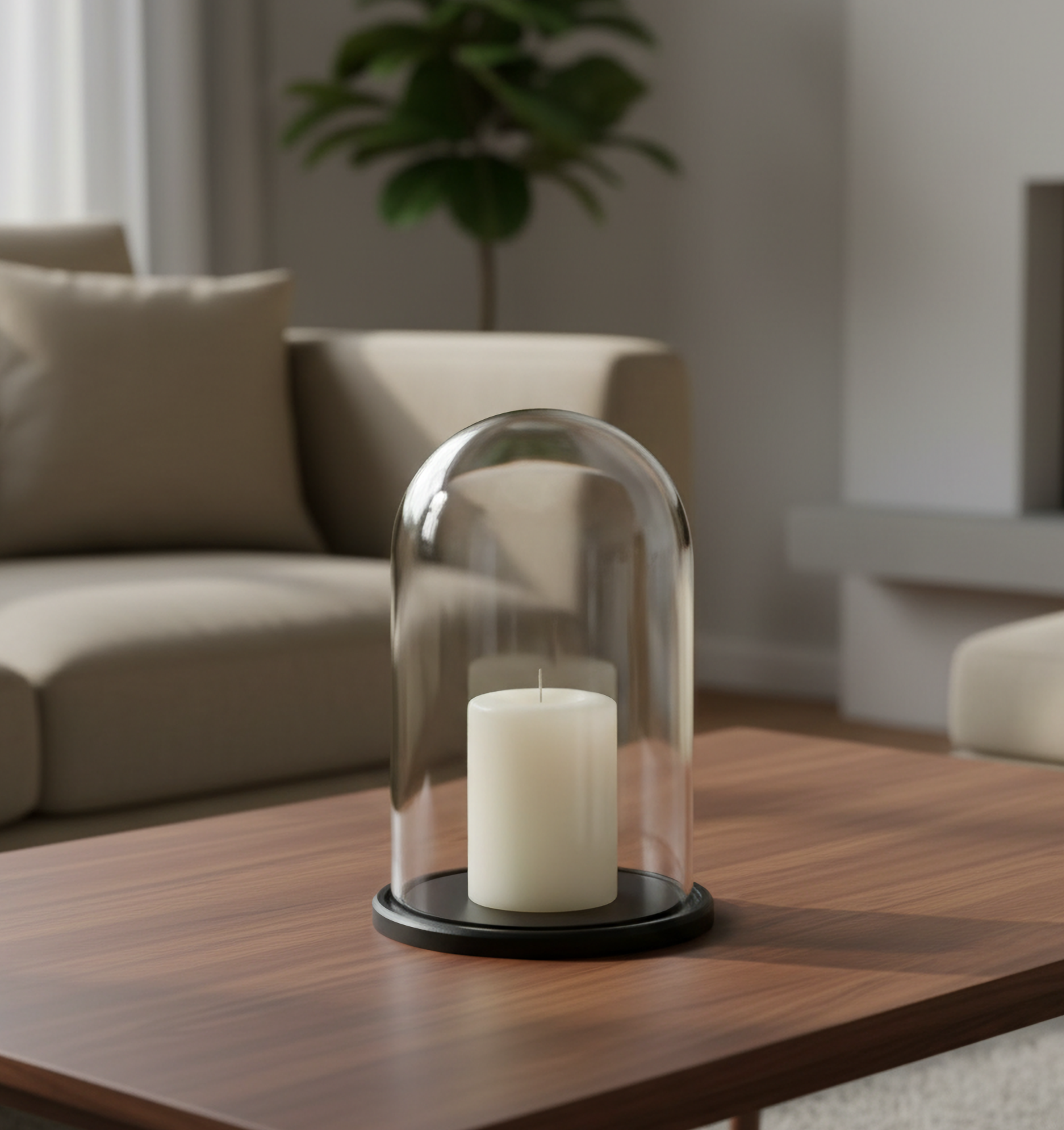 Изображение товара Ваза с подставкой Evis Венсан стекло цвет 25 см