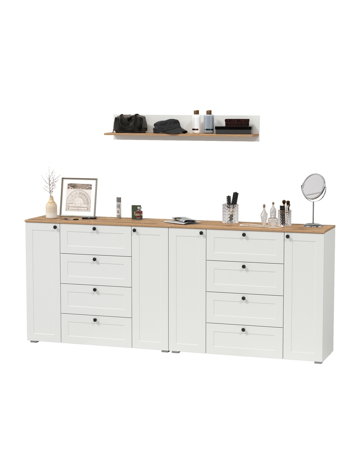 Изображение товара Комплект мебели для прихожей Mobi Остин пр-70 240x160 см из ДСП и МДФ