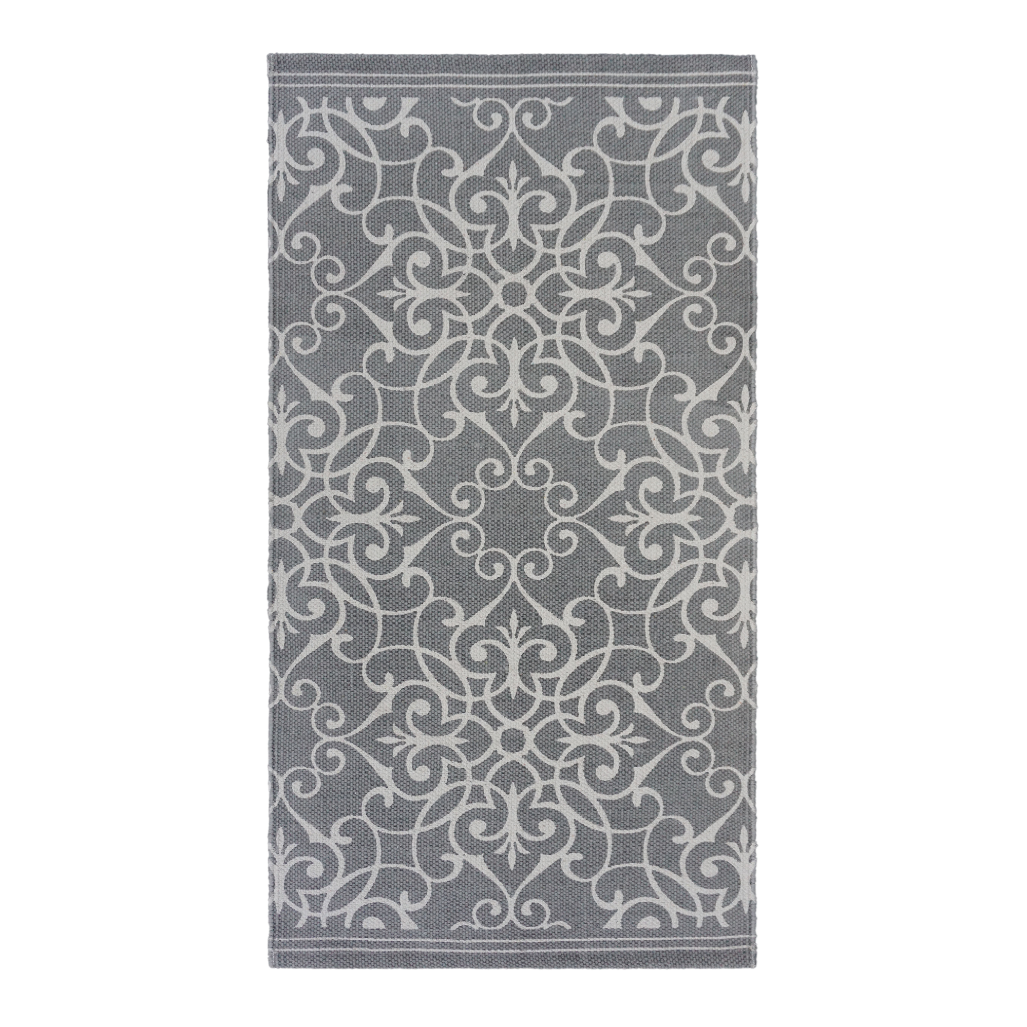 Изображение товара Ковер KREAFORTA Madras 60x120 см хлопок темно-серый Восточный стиль