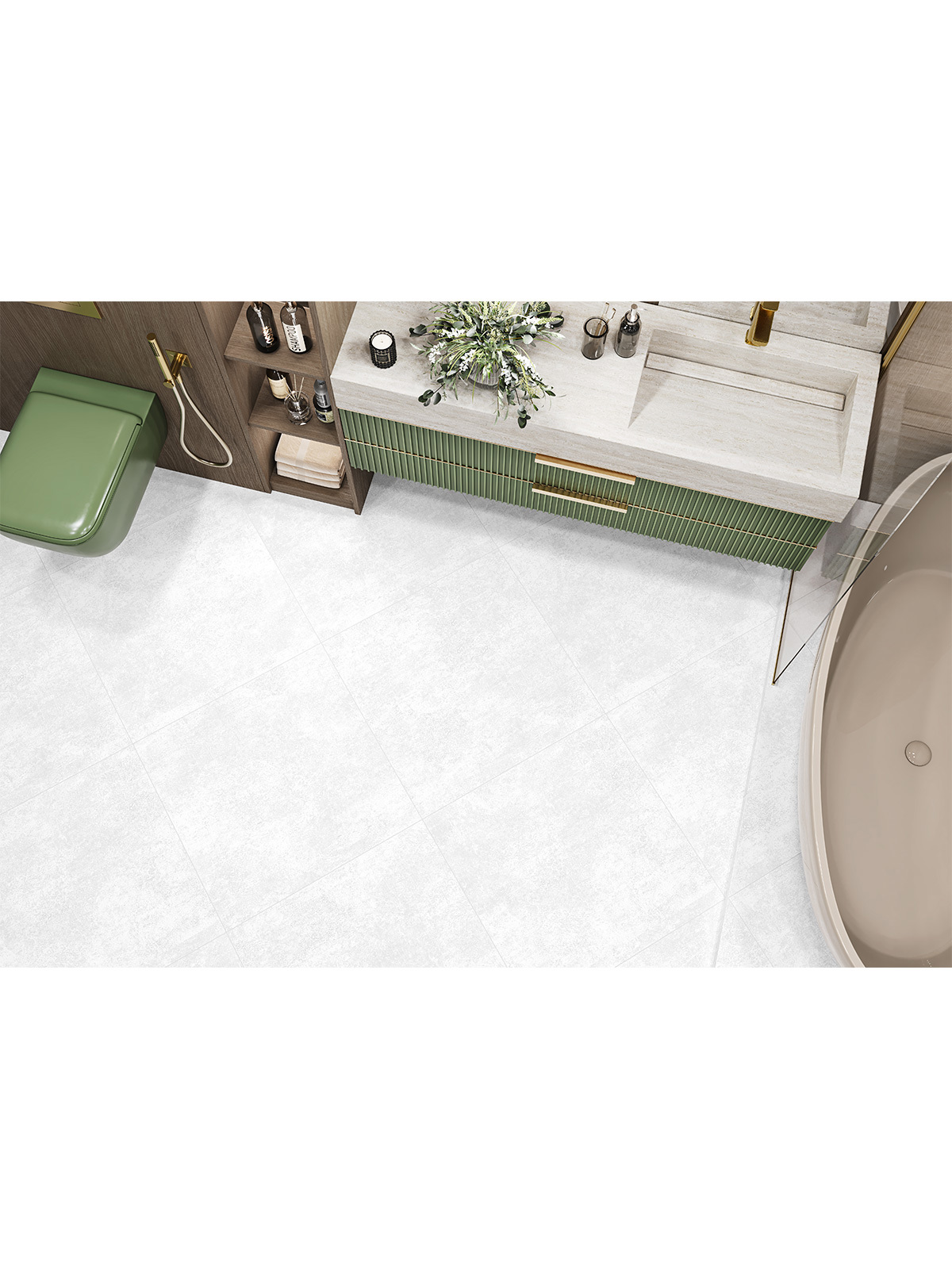 Изображение товара Керамогранит Alma ceramica Beton pro GFU6060BTP00R 60x60 см цвет серый