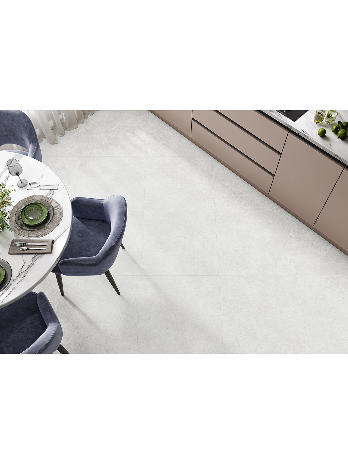 Изображение товара Керамогранит Alma ceramica Beton pro 60x60 см серый для стен и пола