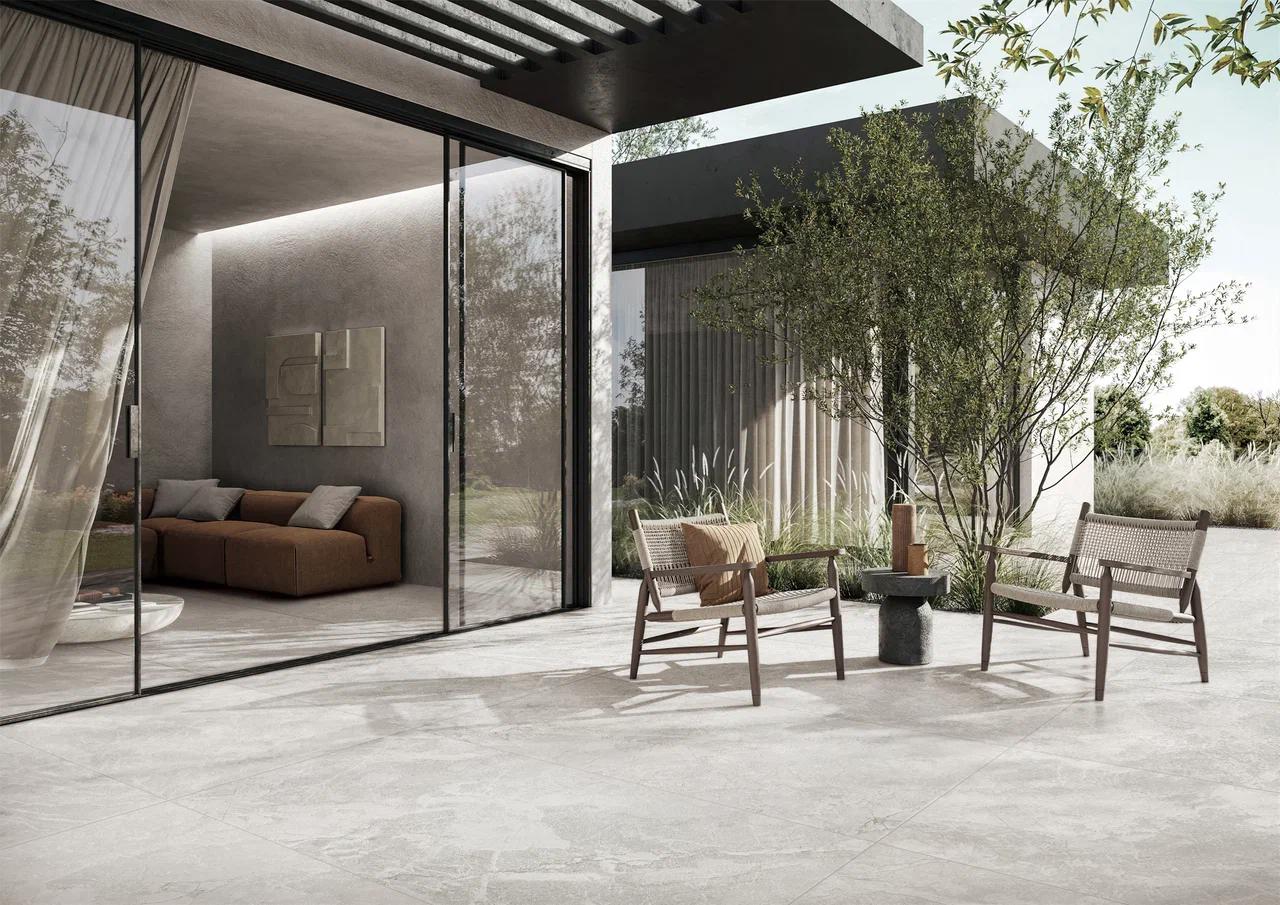 Изображение товара Керамогранит Kerald Court Hymn 60x120 серый для стен и пола