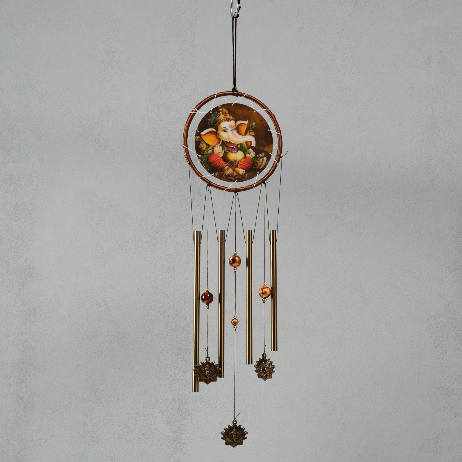 Изображение товара Музыка ветра Ганеша от СИМА-ЛЕНД — декоративный металлический предмет 1,8х16х57 см