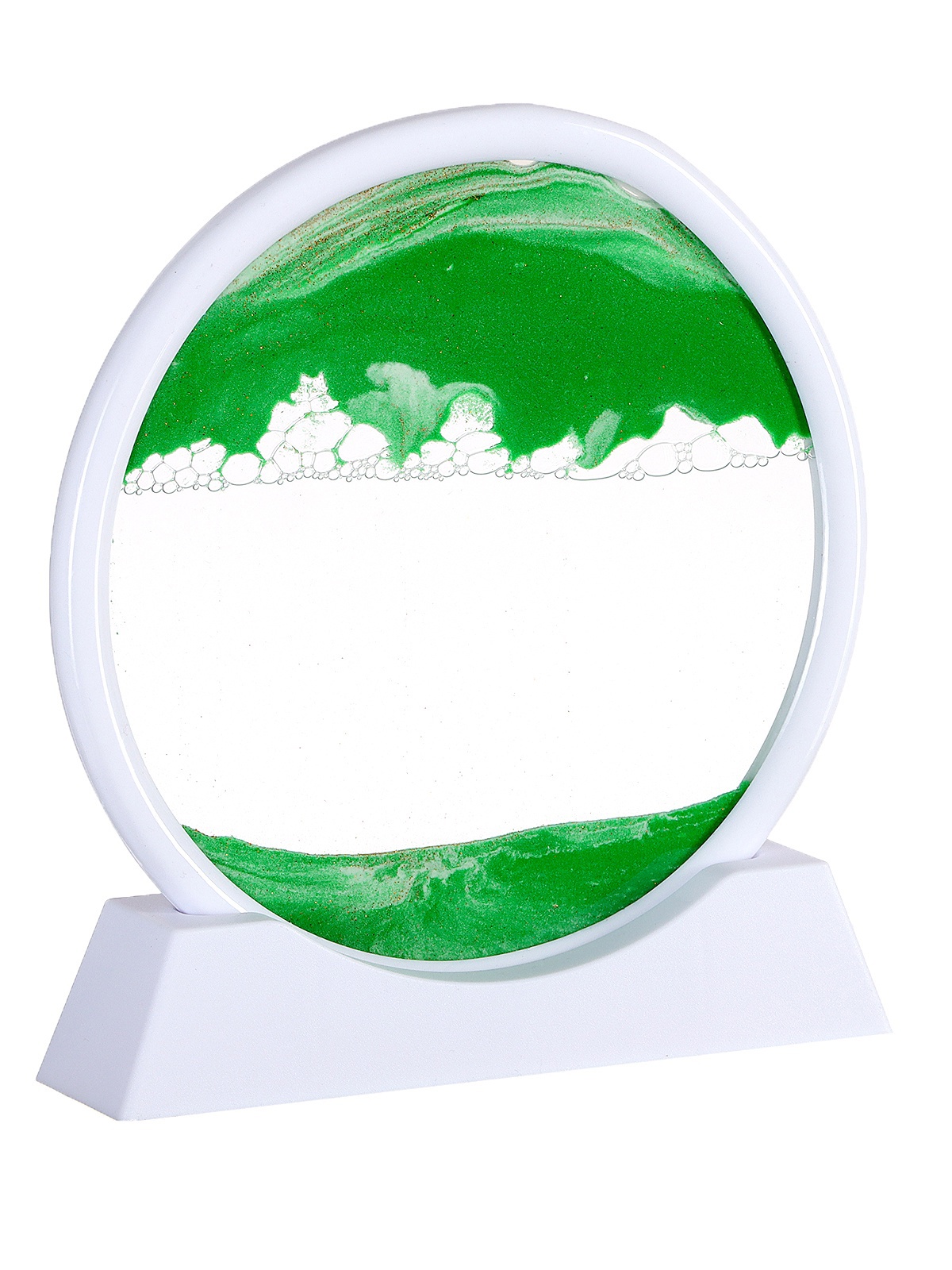 Изображение товара Песочные часы-картина, 18×19 см, зелёный песок СИМА-ЛЕНД