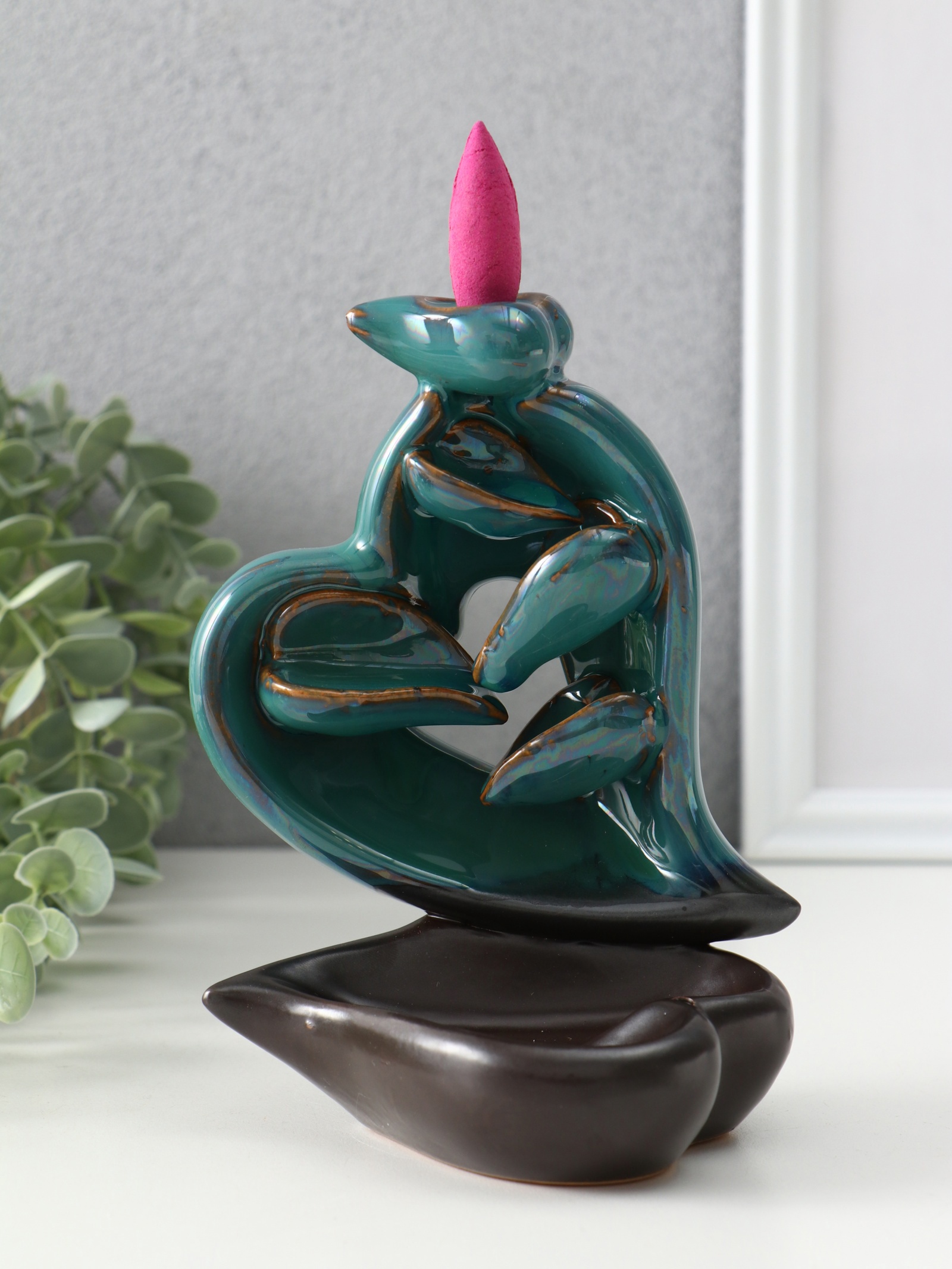 Изображение товара Подставка для благовоний Take it easy Набор благовоний на подставке Сердце зеленое