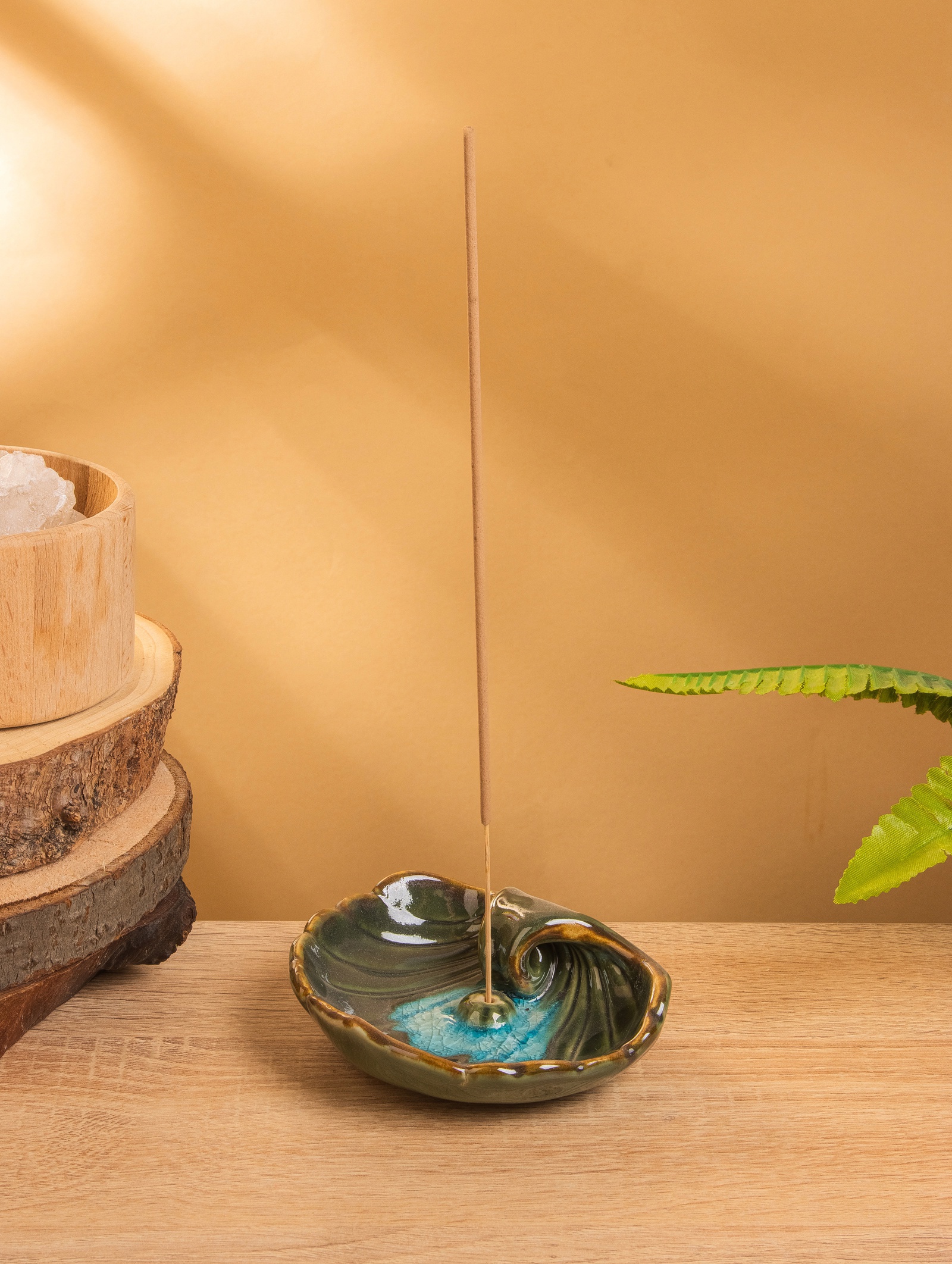 Изображение товара Подставка для благовоний Сима-ленд Подставка под благовония Раковина с жемчужиной зеленый Изображение товара Подставка для благовоний Сима-ленд Подставка под благовония Раковина с жемчужиной зеленый