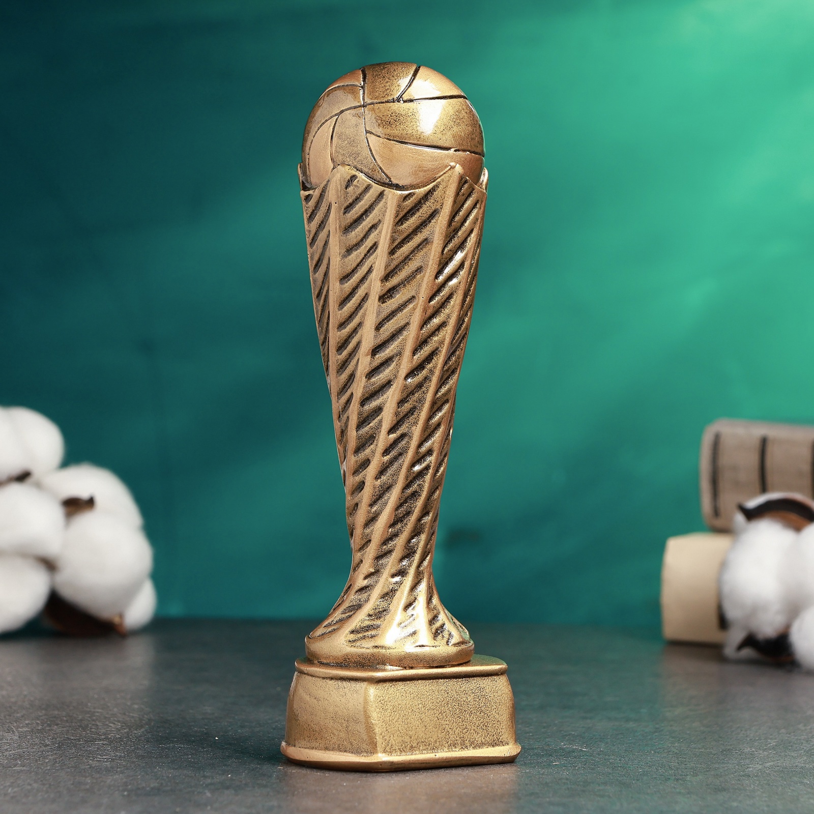 Изображение товара Стела Волейбол Сима-Ленд — декоративный предмет 6,5×6,5×19 см