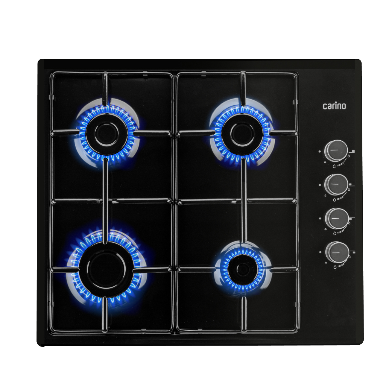 Изображение товара Газовая варочная панель Carino CH60Q40B401 59 см 4 конфорки черный