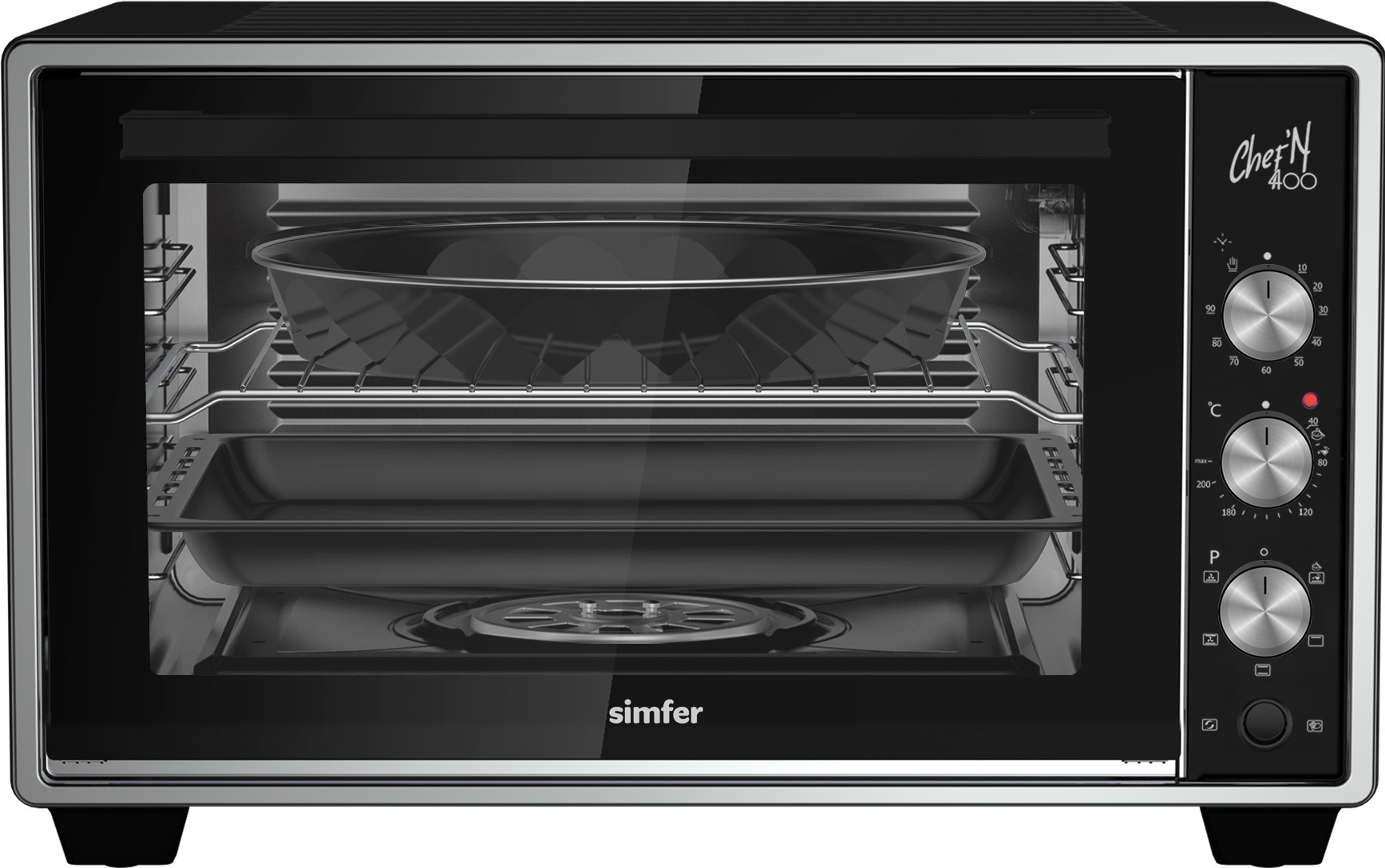 Изображение товара Электропечь Simfer M40B25 1300 Вт 40 л черная с 5 режимами и таймером