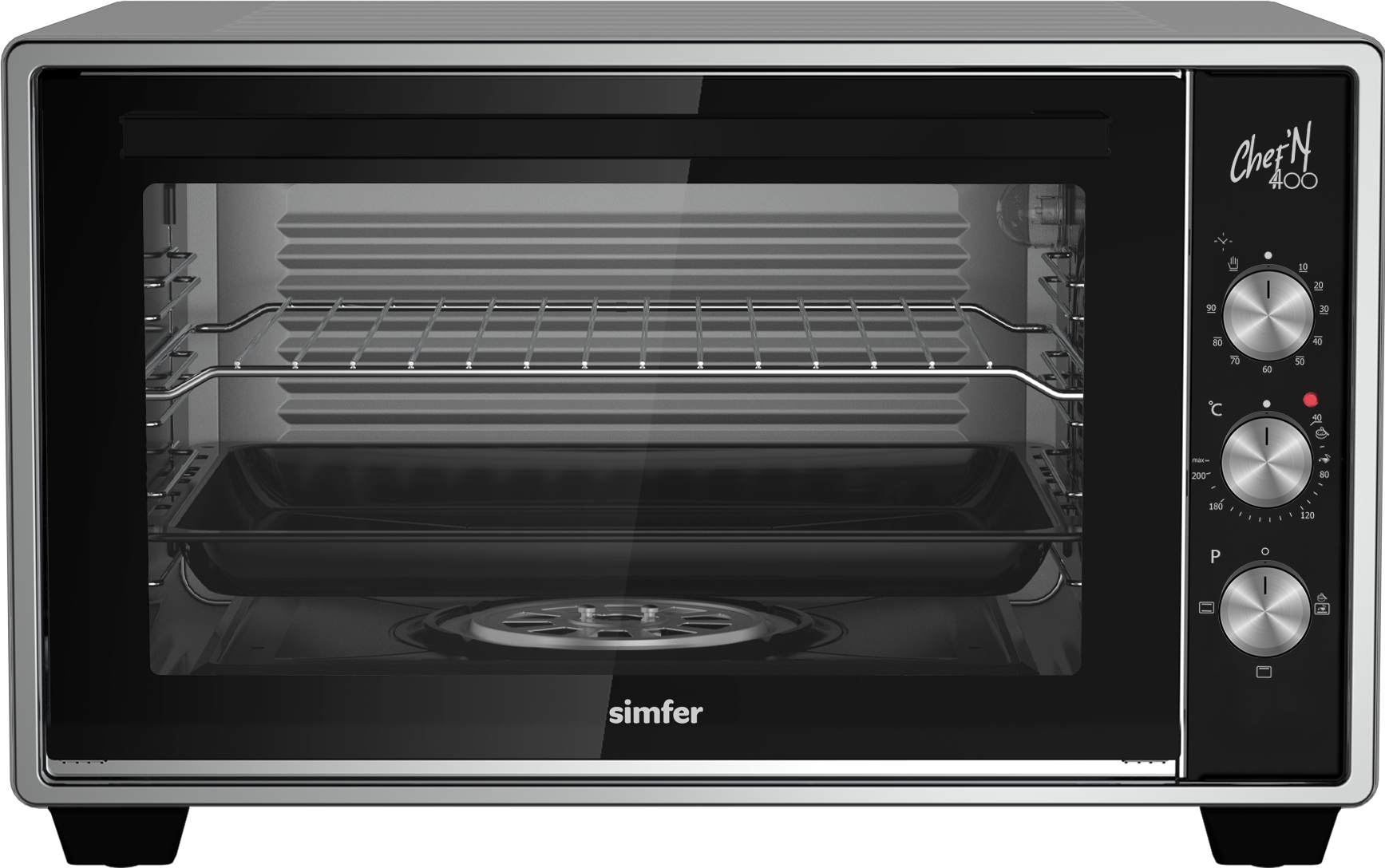 Изображение товара Электропечь Simfer M40C03 40л мощность 1300 Вт три режима механика турция