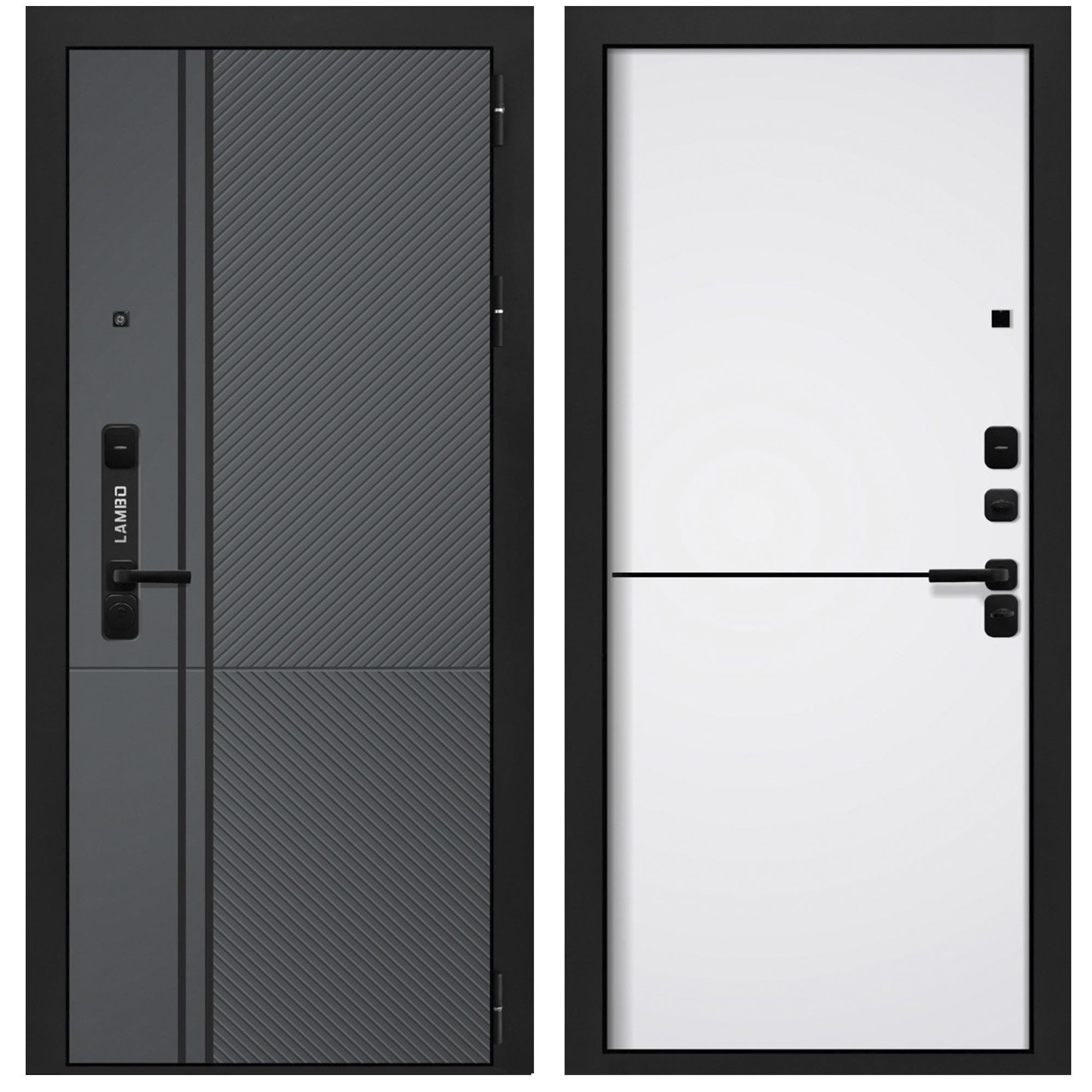 Изображение товара Входная дверь FOREMAN LAMBO 3 205x86 см графит/Беллучи