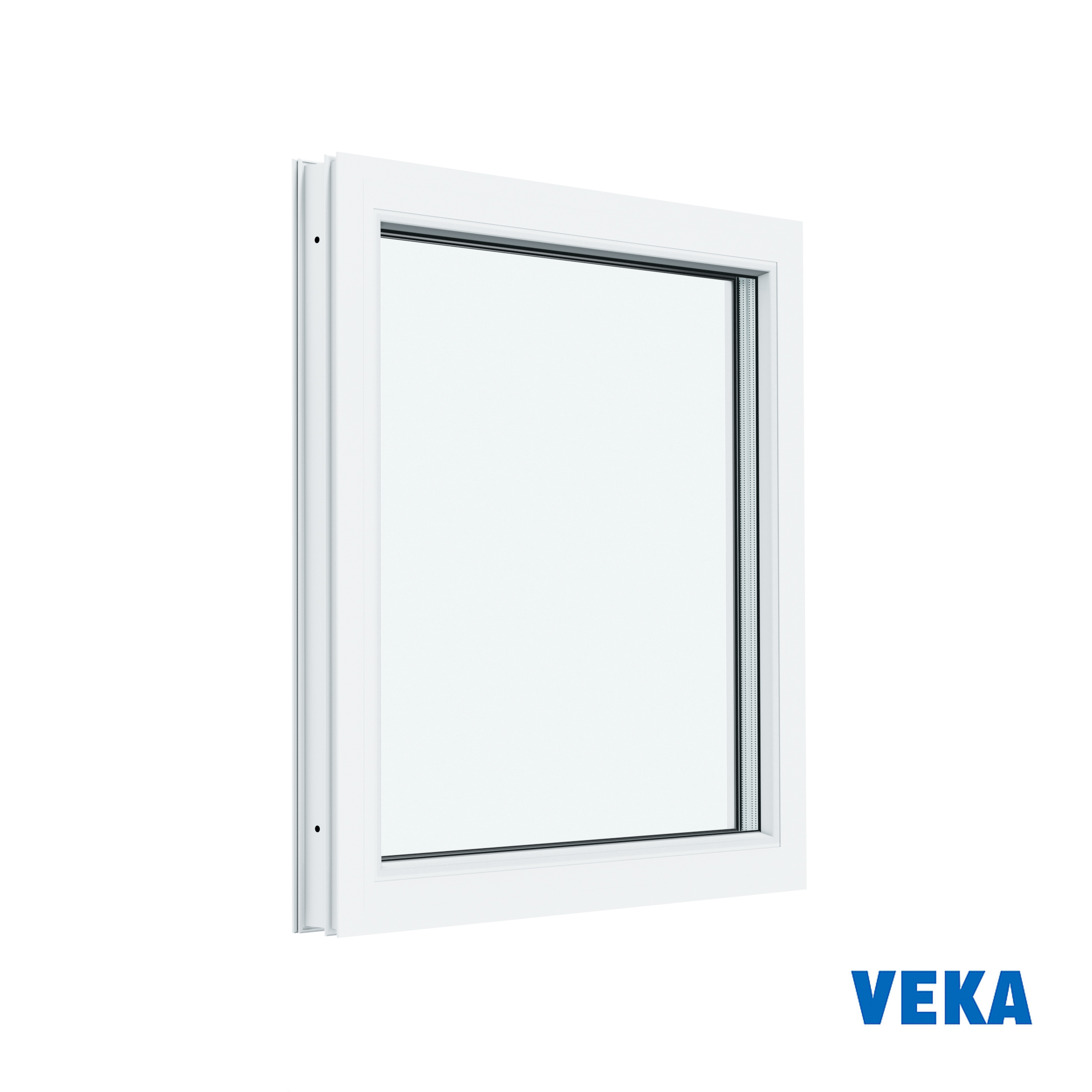 Изображение товара Пластиковое окно ПВХ Veka 700x700мм (ВхШ) одностворчатое глухое двухкамерный стеклопакет белый