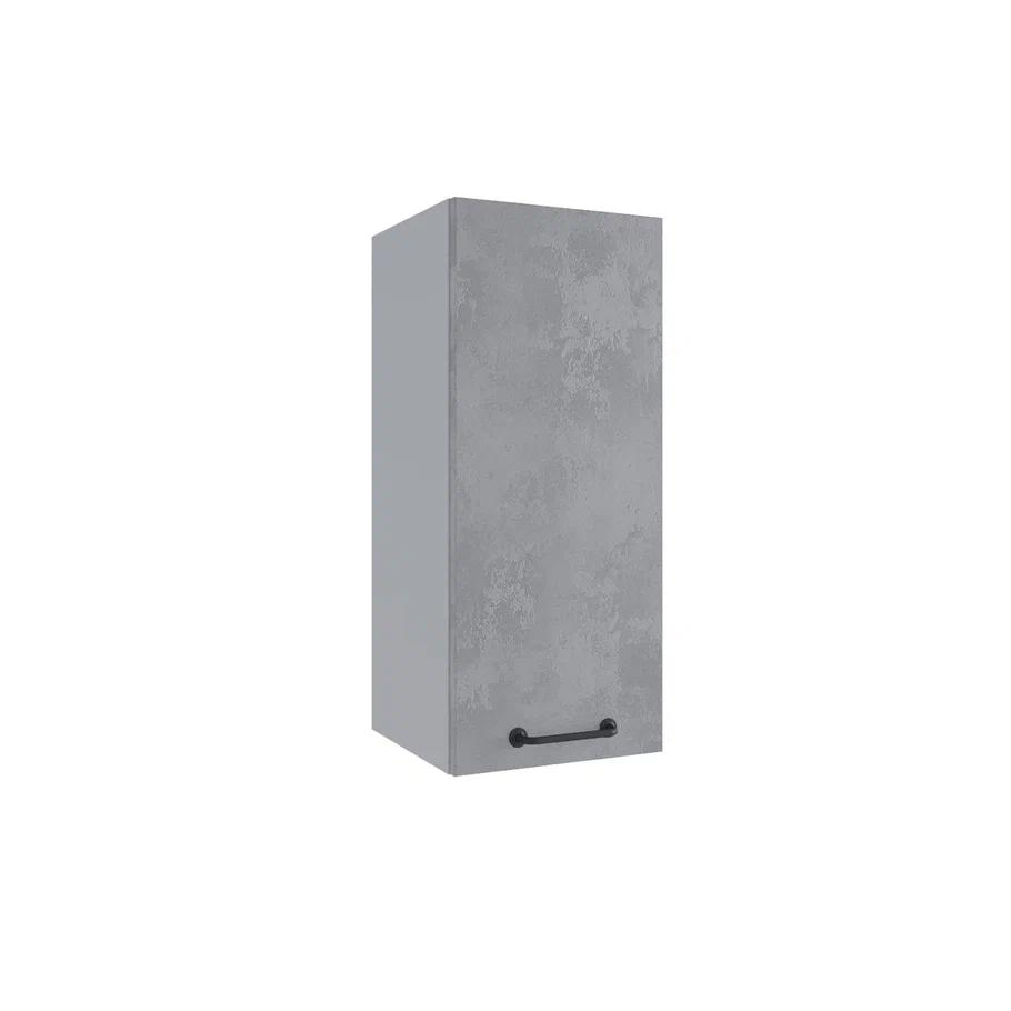 Изображение товара Кухонный навесной шкаф серия Стиль из ЛДСП и МДФ, 30x70x30 см, светло-серый бетон