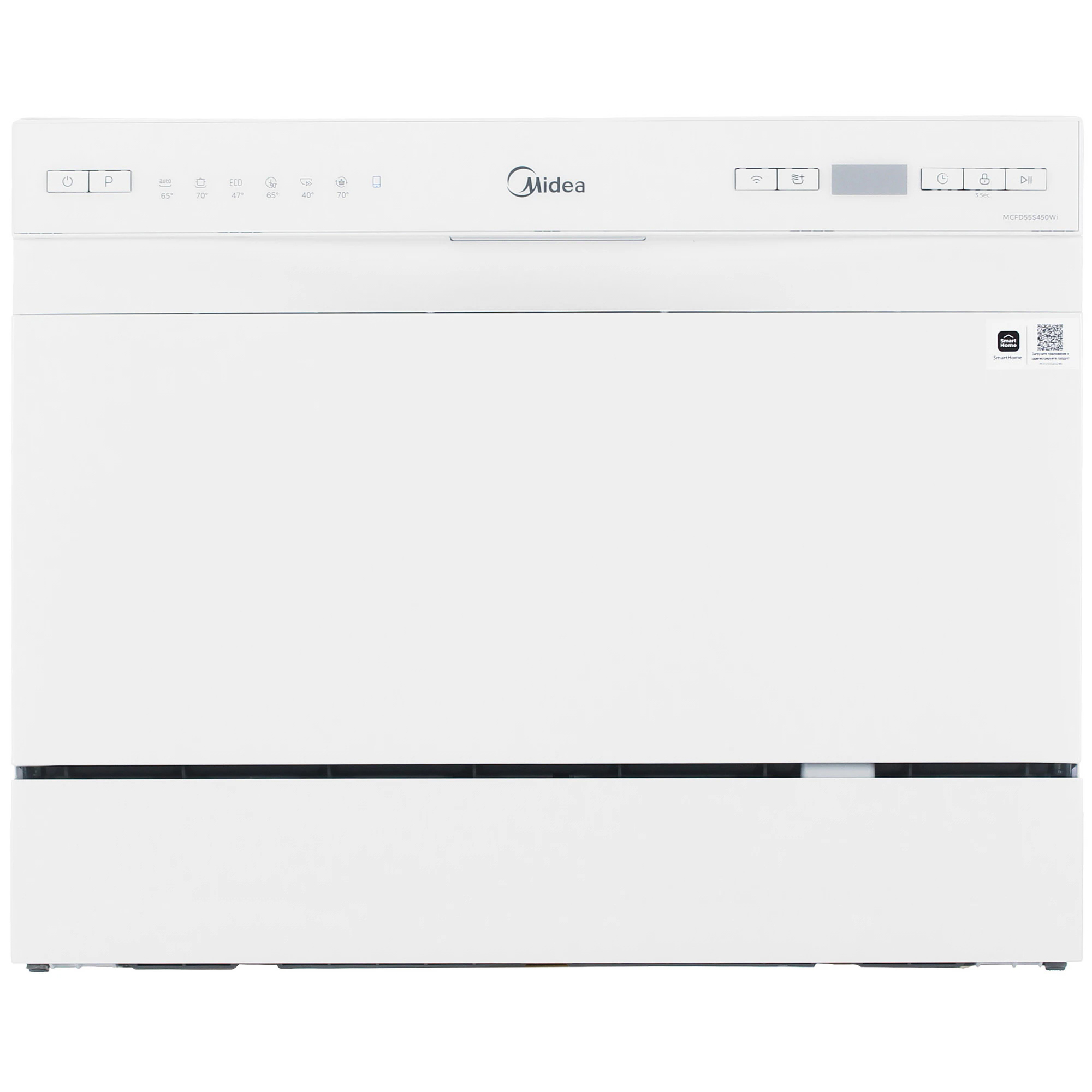 Изображение товара Отдельностоящая посудомоечная машина Midea MCFD55S450Wi 55 см 7 программ цвет белый Изображение товара Отдельностоящая посудомоечная машина Midea MCFD55S450Wi 55 см 7 программ цвет белый