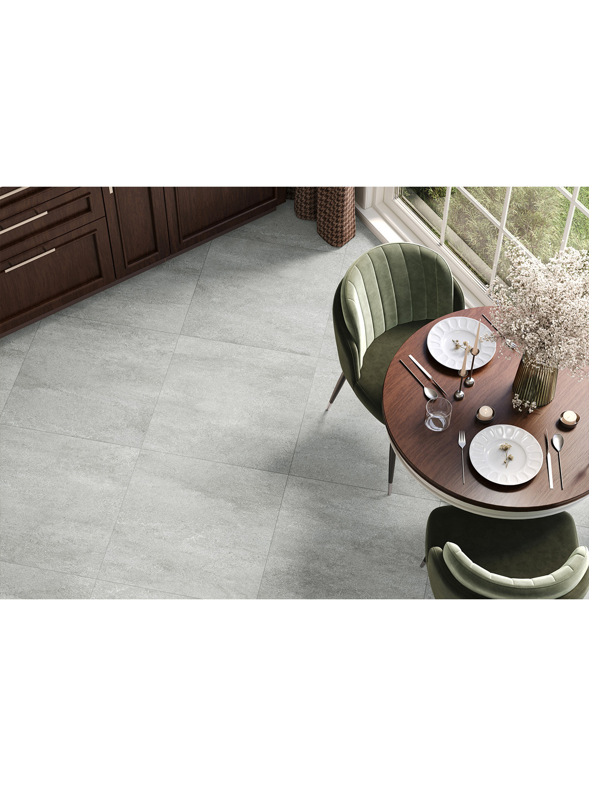Изображение товара Керамогранит Alma ceramica Nikos GFU6060NKS07R 60x60см цвет темно-серый