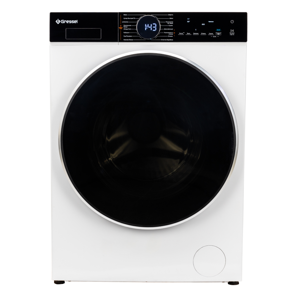 Изображение товара Стиральная машина с сушкой Gressel Uws601 10.5 кг 6 кг белая с дисплеем