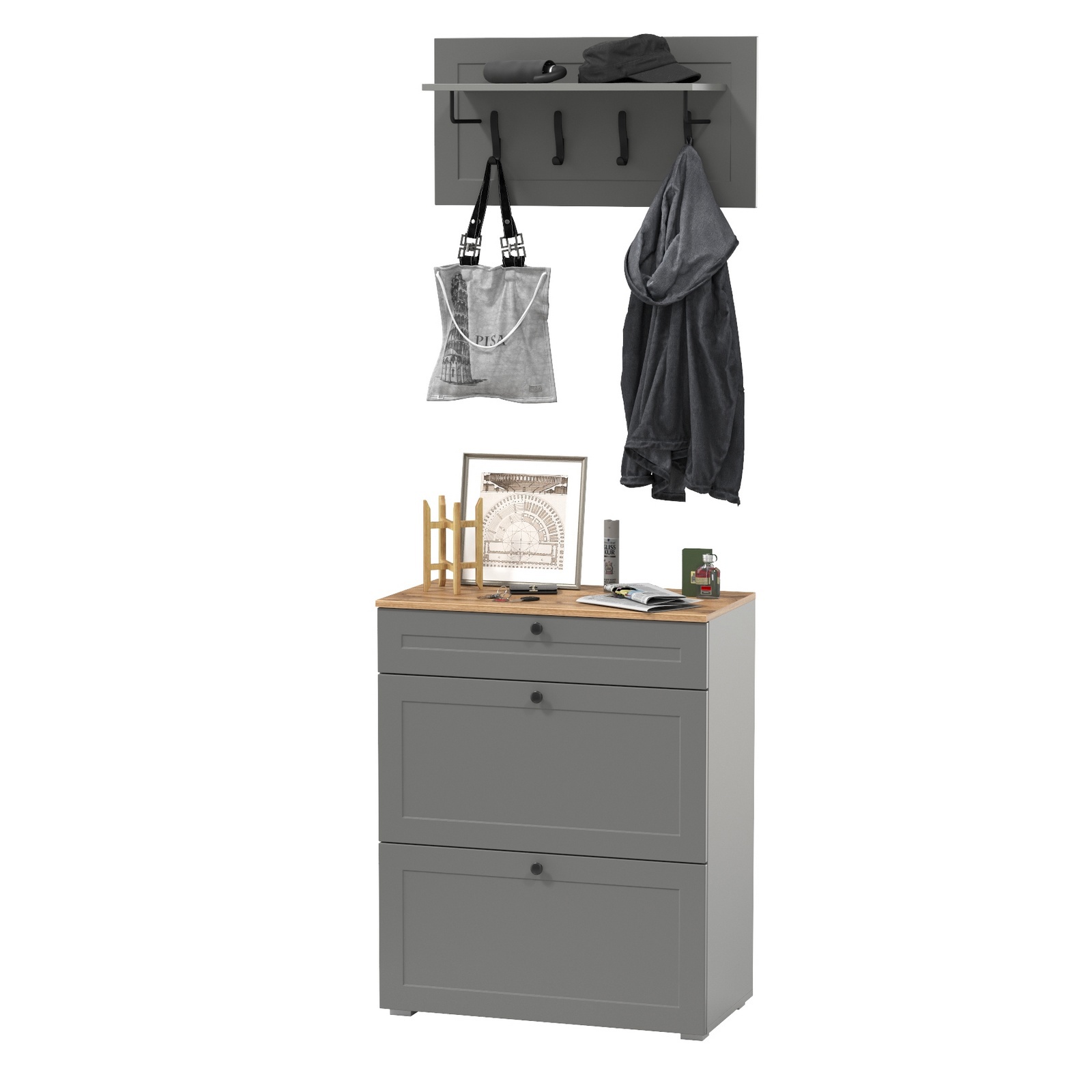 Изображение товара Комплект мебели для прихожей Mobi Остин 16.121+15.12-гз