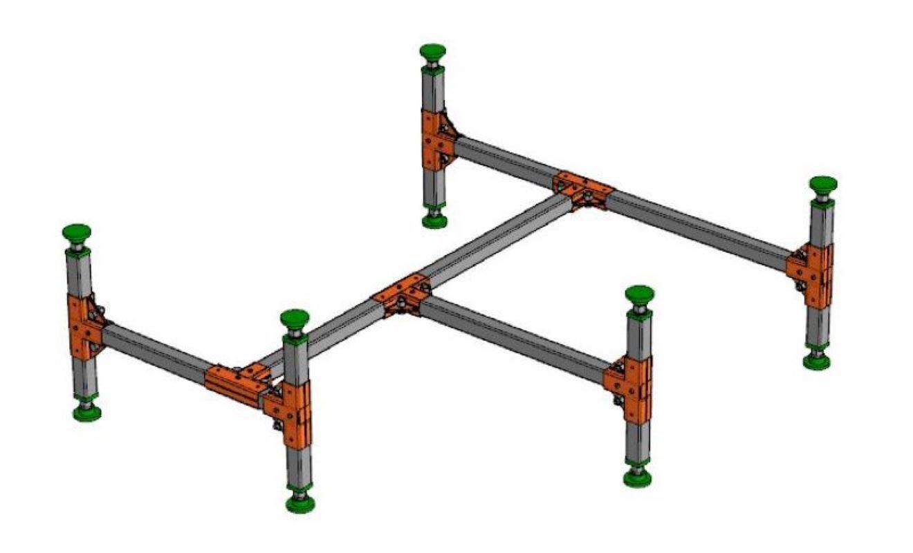Изображение товара Каркас для полукруглого душевого поддона РусАк КДК 80 80x80 см
