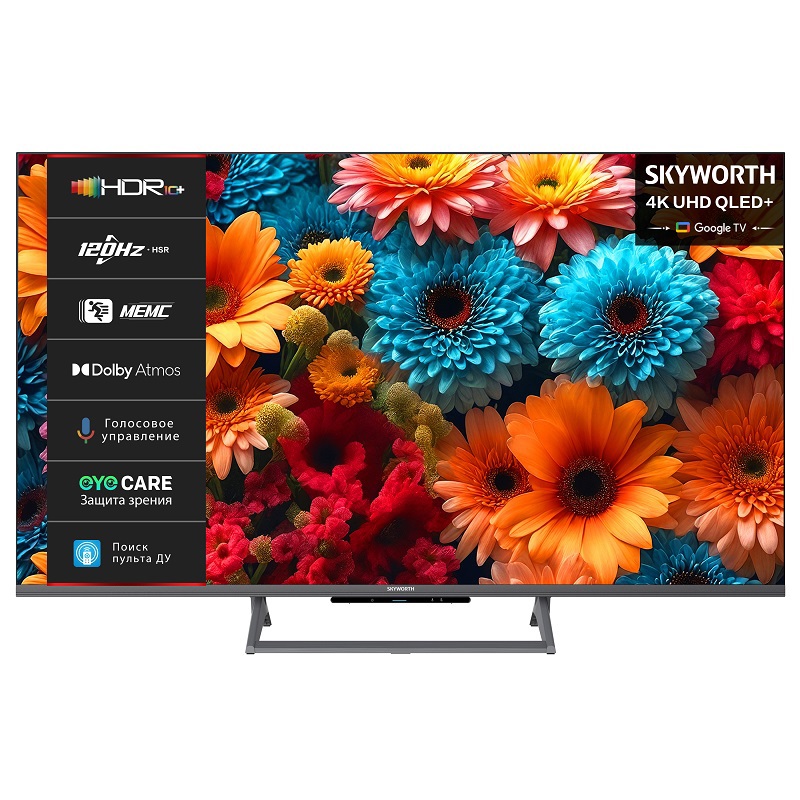 Изображение товара Телевизор Skyworth 65Q67H 65 дюймов UHD QLED Smart TV с Dolby Atmos и поддержкой HDR