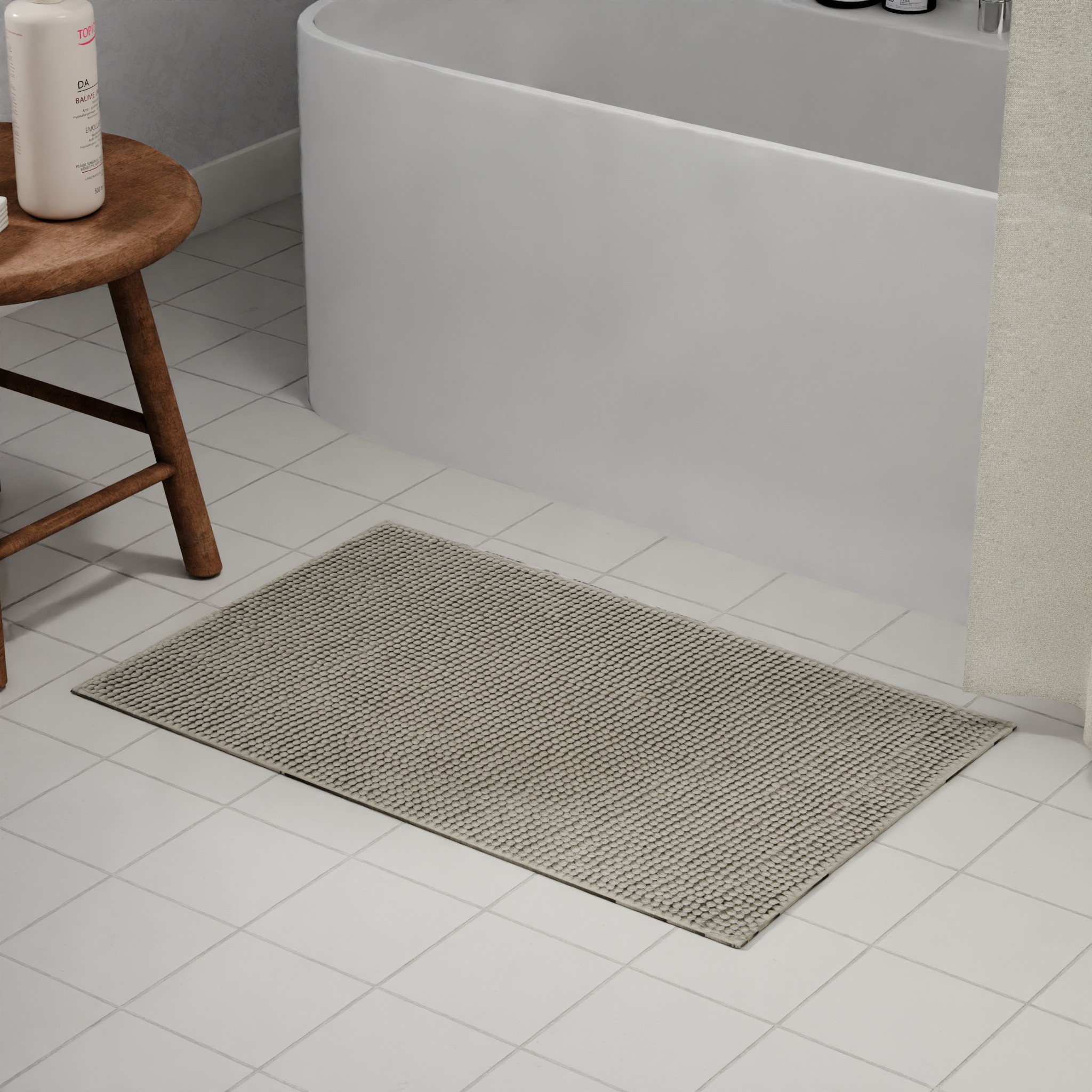 Изображение товара Коврик для ванной Merci 45x70 см цвет серый