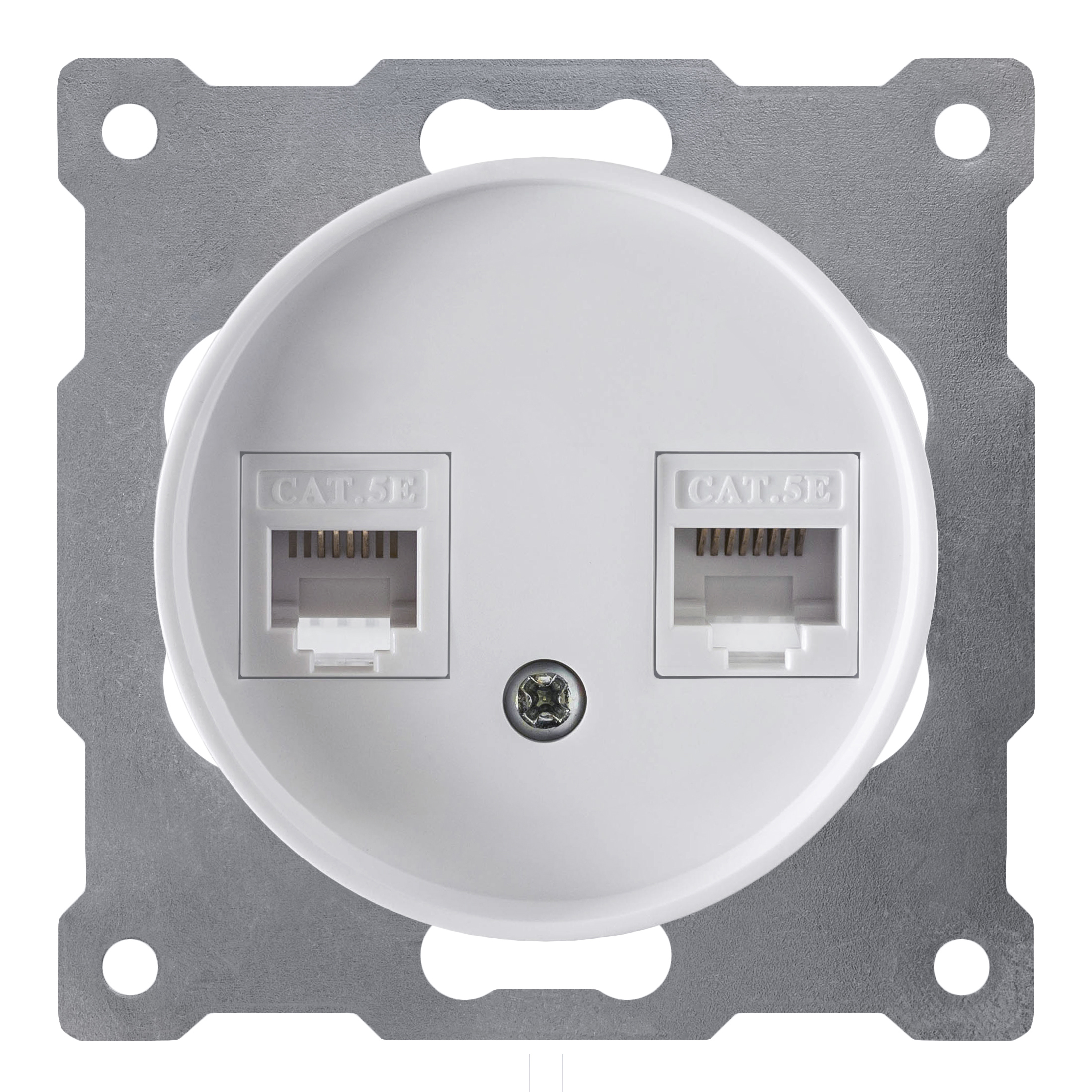 Изображение товара Розетка RJ45 встраиваемая Onekeyelectro Florence 2172772 с заземлением цвет белый