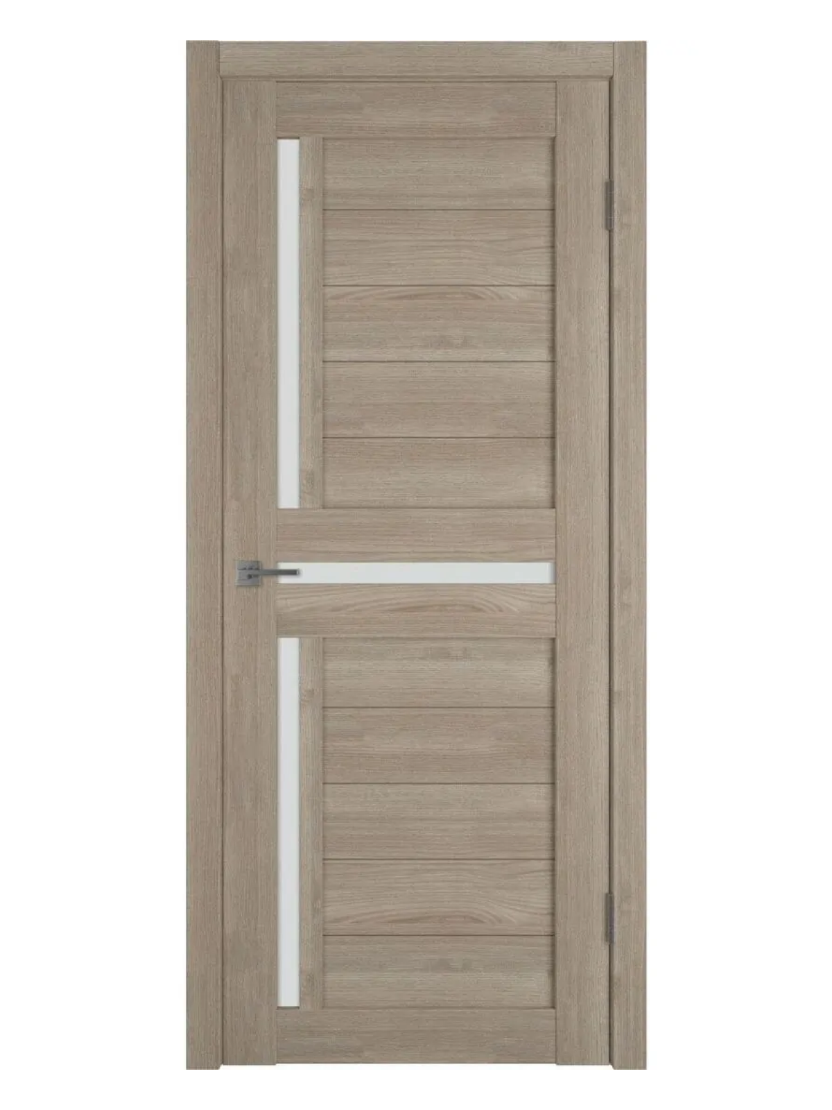 Изображение товара Комплект межкомнатной двери VFD Light Х16 остеклённая 200x60см ПВХ цвет дуб моккос коробом и наличниками