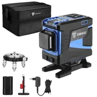 Изображение товара Уровень лазерный Deko LL12-HVR зеленый луч 20 м