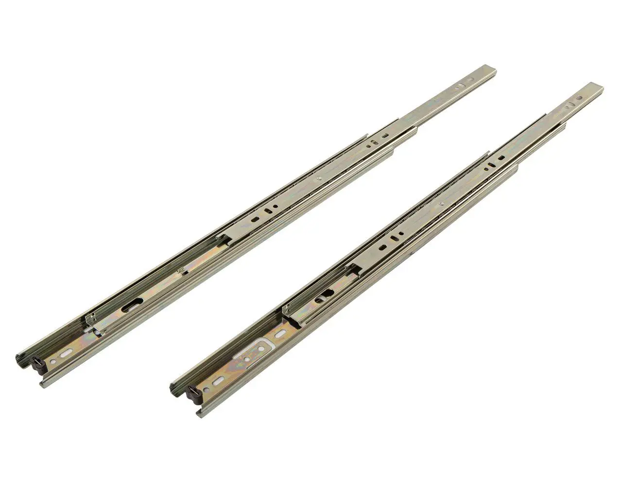 Мебельные направляющие 250x35 мм металл цвет никель 2 шт.