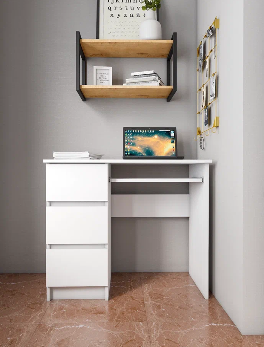 Изображение товара Письменный стол Мори 52109 белый ЛДСП компактный стильный универсальный