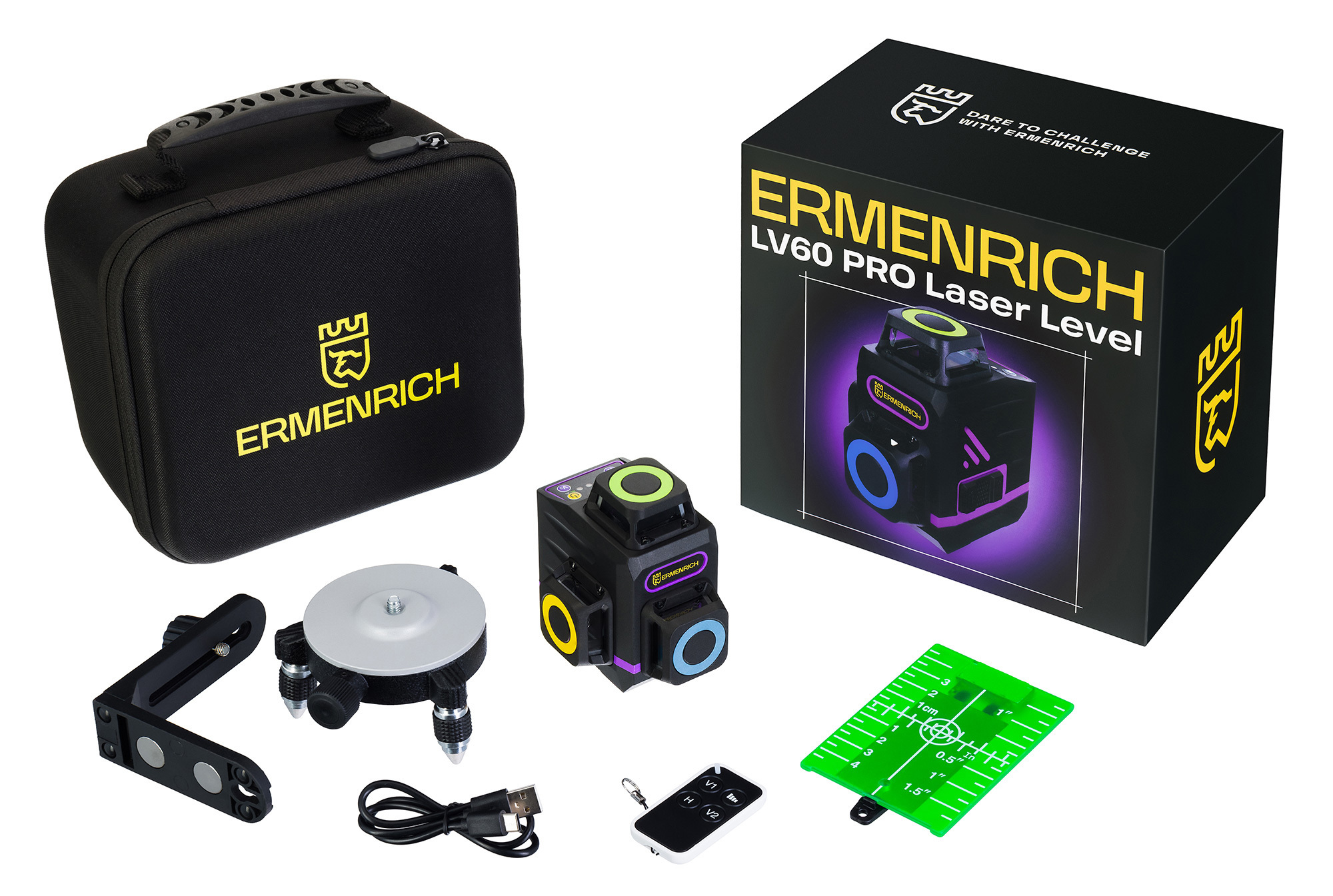 Изображение товара Лазерный уровень Ermenrich LV60 Pro с зеленым лучом