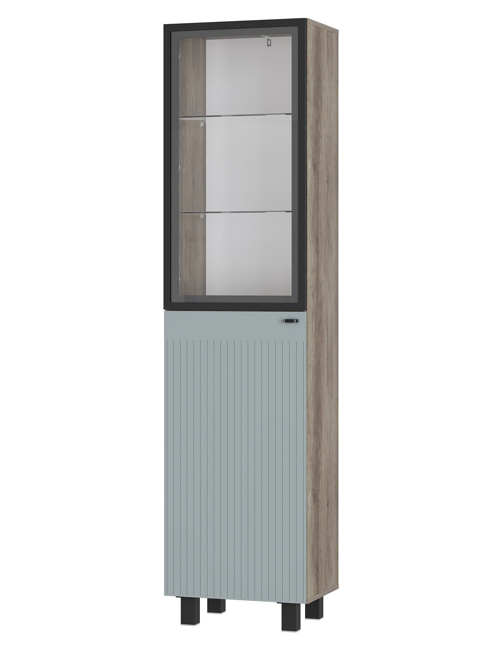 Изображение товара Шкаф распашной Сима-ленд Олива ПН-03 50x201x37 см с 1 дверью и 5 полками