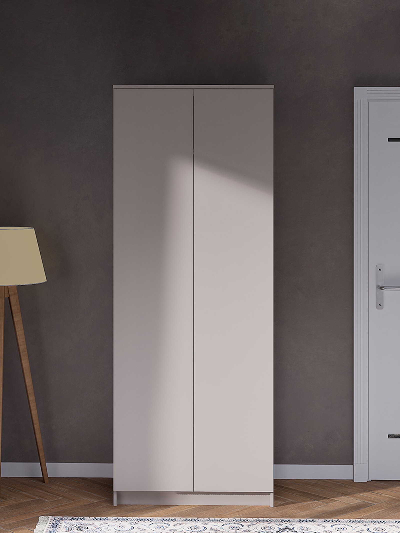 Изображение товара Шкаф распашной Лора из ЛДСП 210x80x50 см цвет кашемир от Сима-ленд