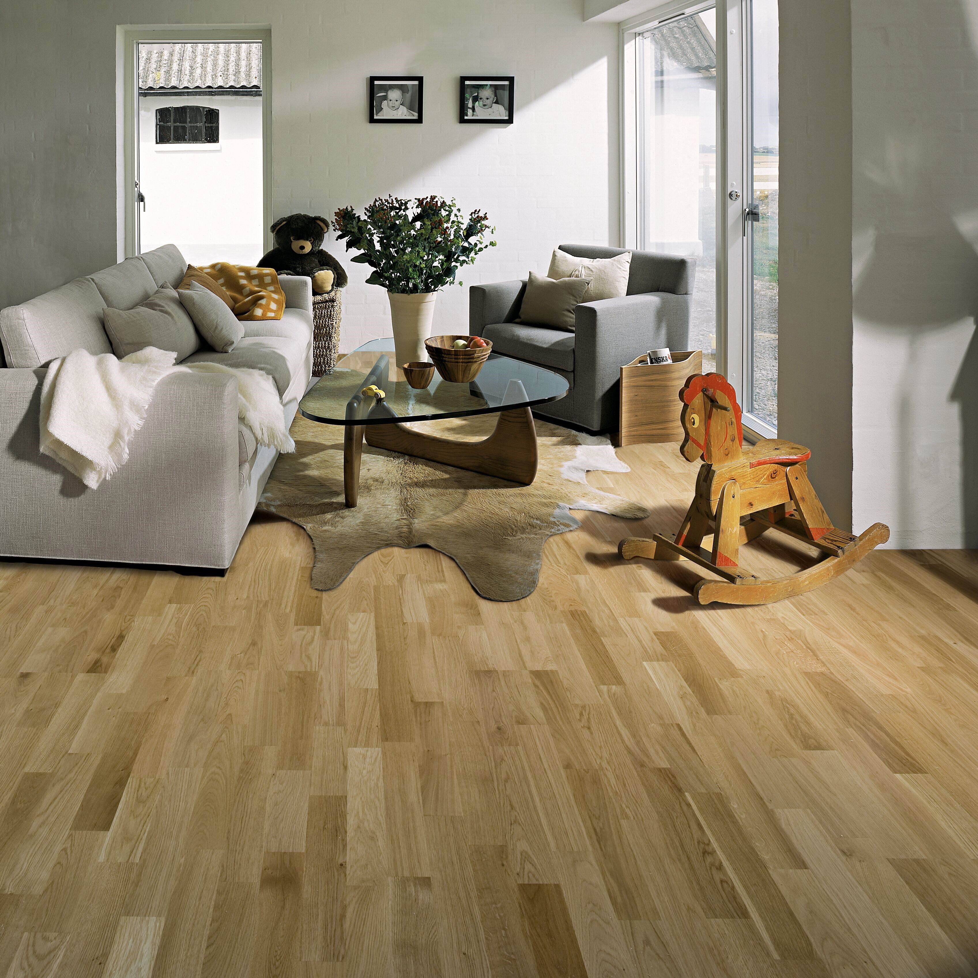 Изображение товара Паркетная доска Kahrs Дуб Лекко матовая - 3-полосная, 13 мм, 3. 4 м2