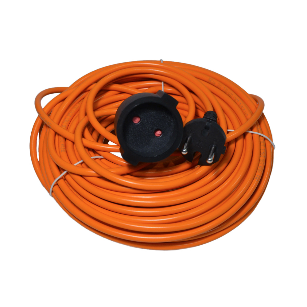 Изображение товара Удлинитель-шнур 2x1 30 м 2200 Вт без заземления оранжевый